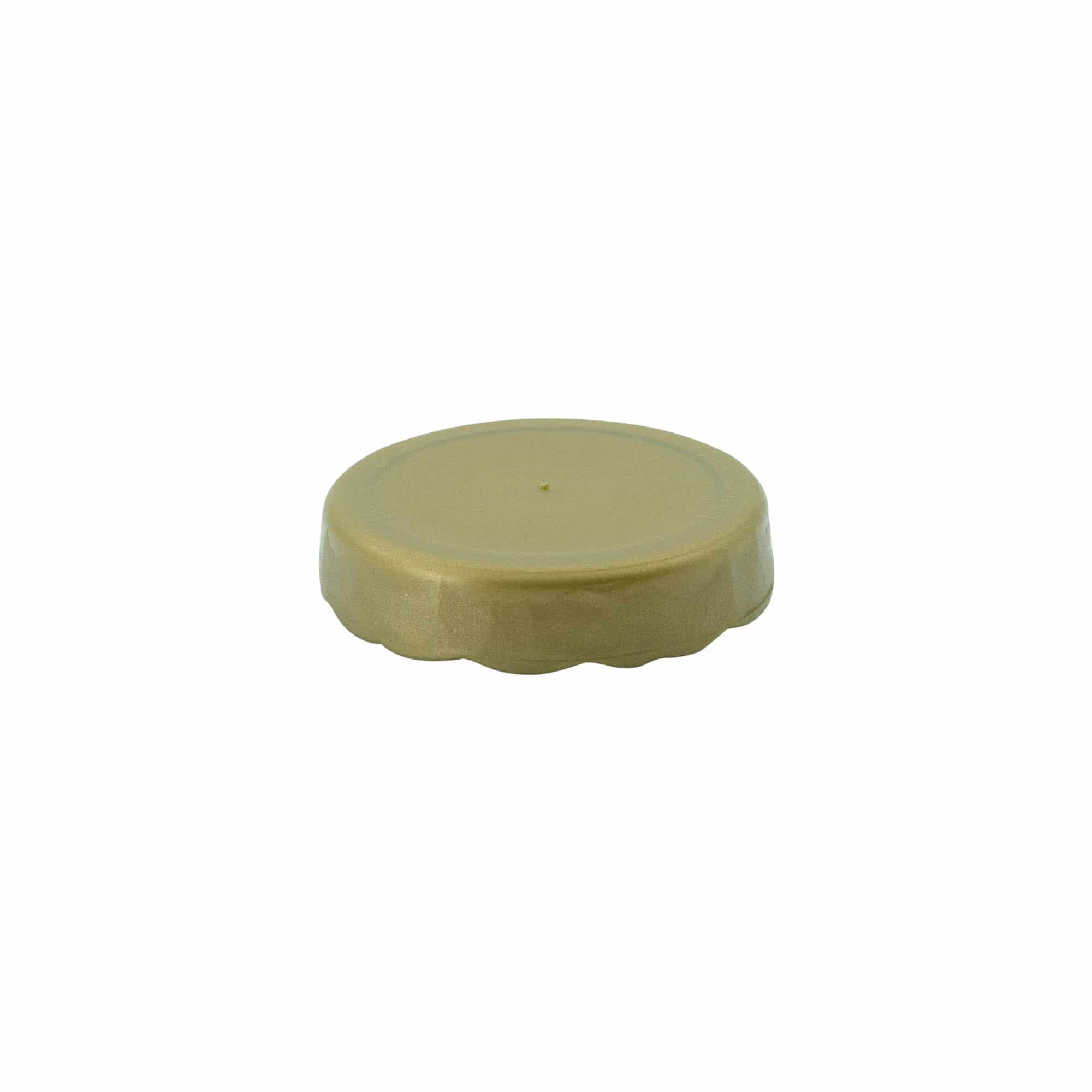 Coperchio a calotta per vasetto in ceramica, plastica HDPE, oro Coperchio a calotta per vasetto in ceramica, plastica HDPE, oro