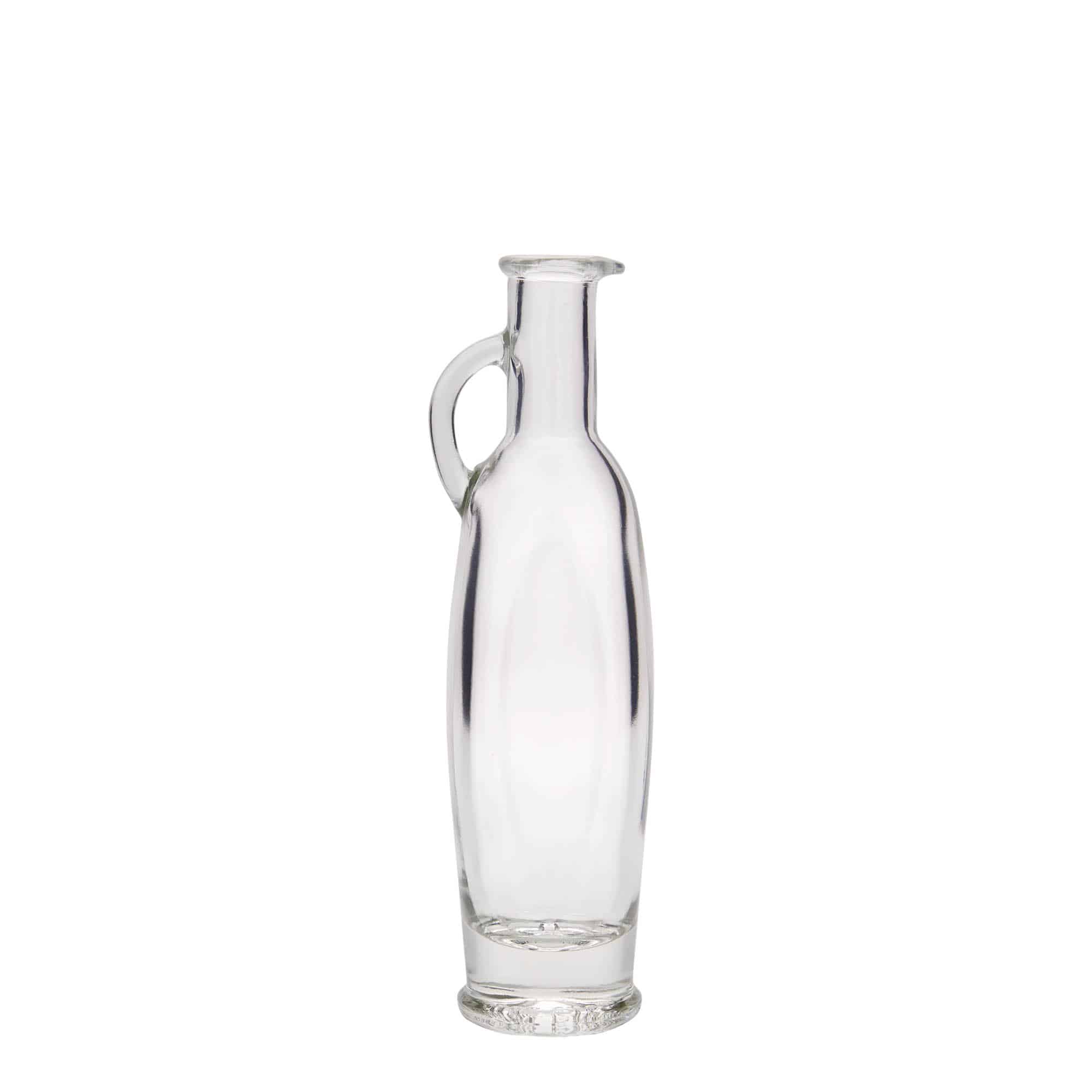 100 ml Bottiglia di vetro 'Eleganza', ovale, imboccatura: fascetta 100 ml Bottiglia di vetro 'Eleganza', ovale, imboccatura: fascetta