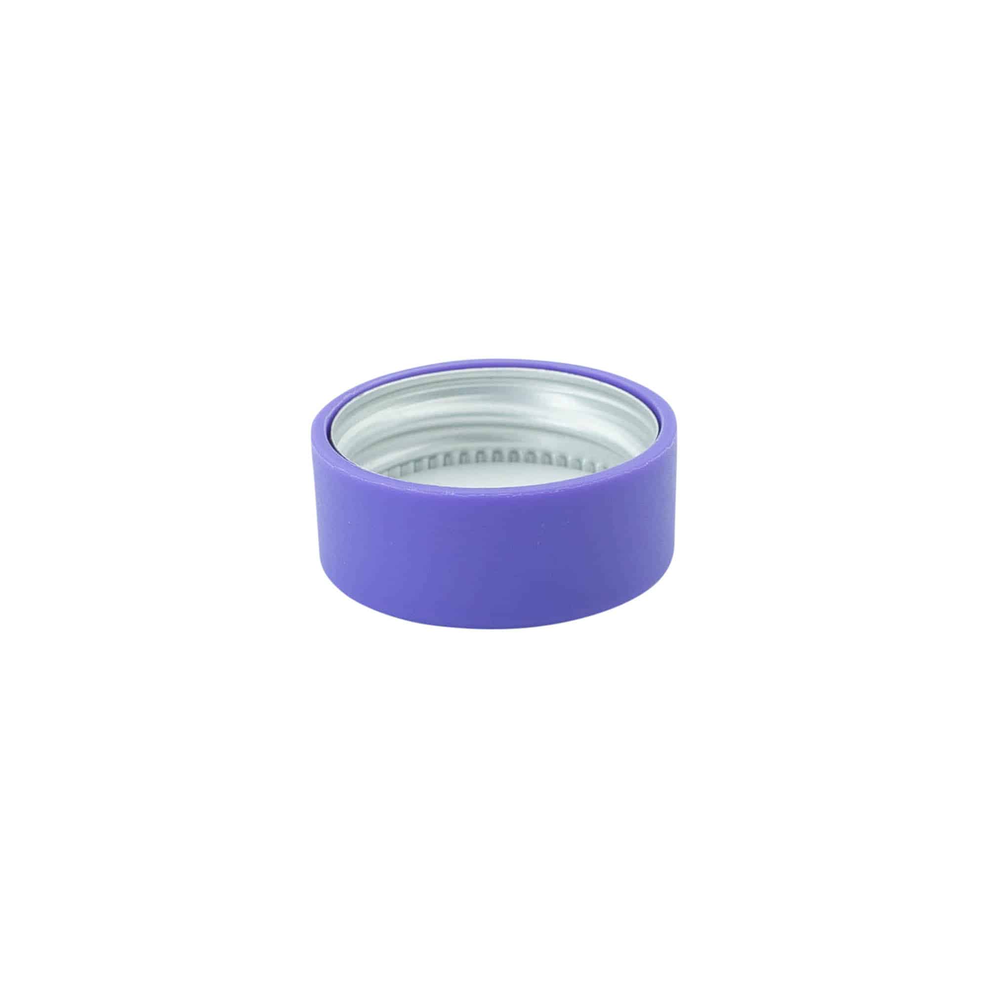 Tappo a vite, plastica ABS, viola, per bocca: GPI 28/400