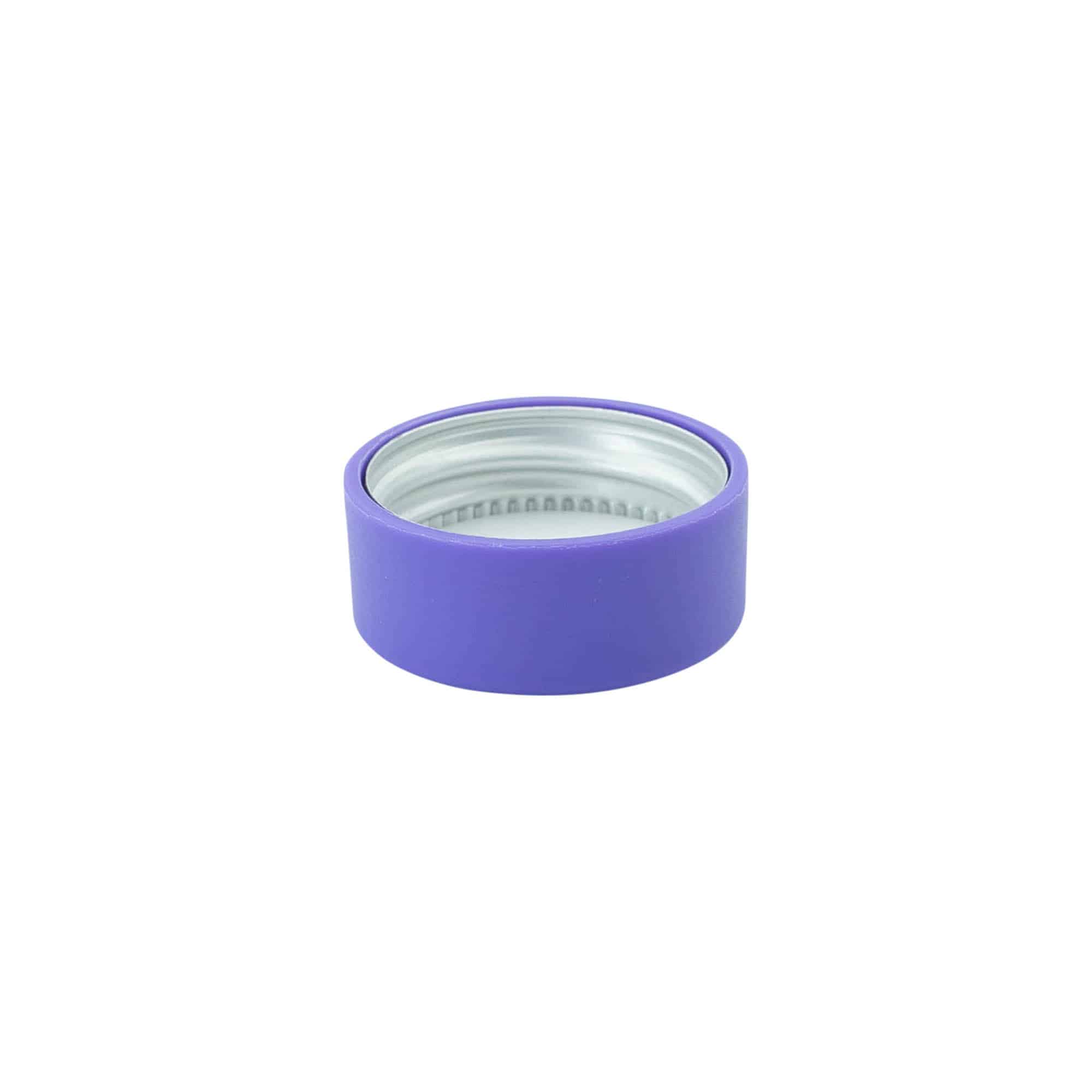 Tappo a vite, plastica ABS, viola, per bocca: GPI 28/400