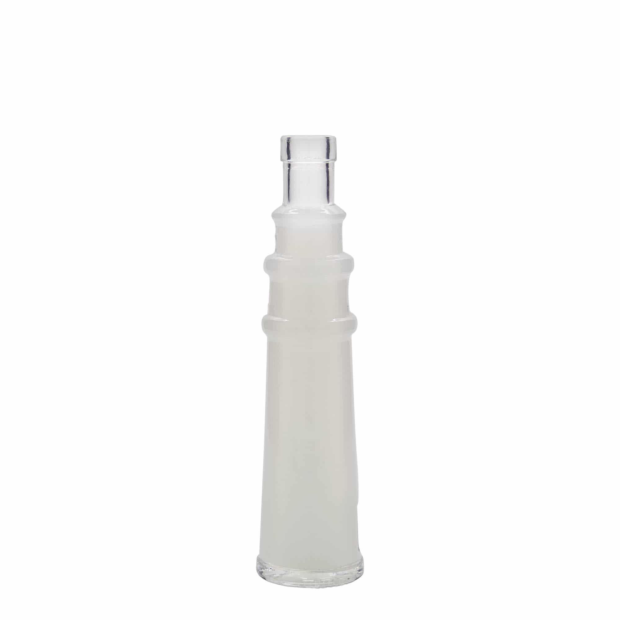 Bottiglia di vetro da 100 ml 'Leuchtturm', bocca: sughero Bottiglia di vetro da 100 ml 'Leuchtturm', bocca: sughero