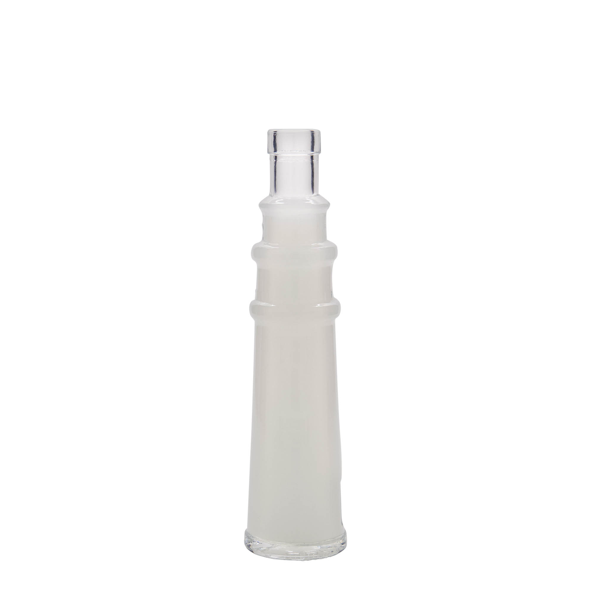 Bottiglia di vetro da 100 ml 'Leuchtturm', bocca: sughero Bottiglia di vetro da 100 ml 'Leuchtturm', bocca: sughero
