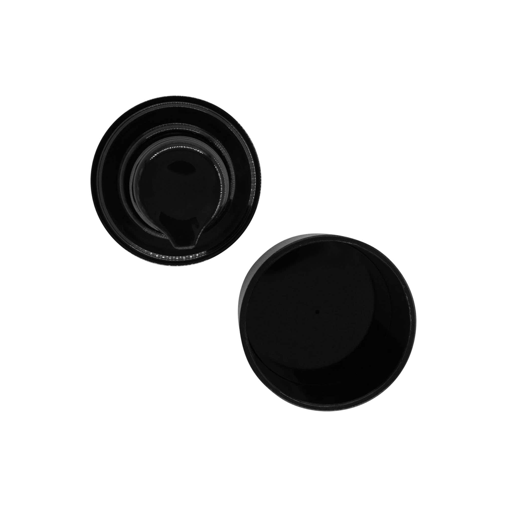 Pompa dispenser airless 'Micro', plastica PP, nero