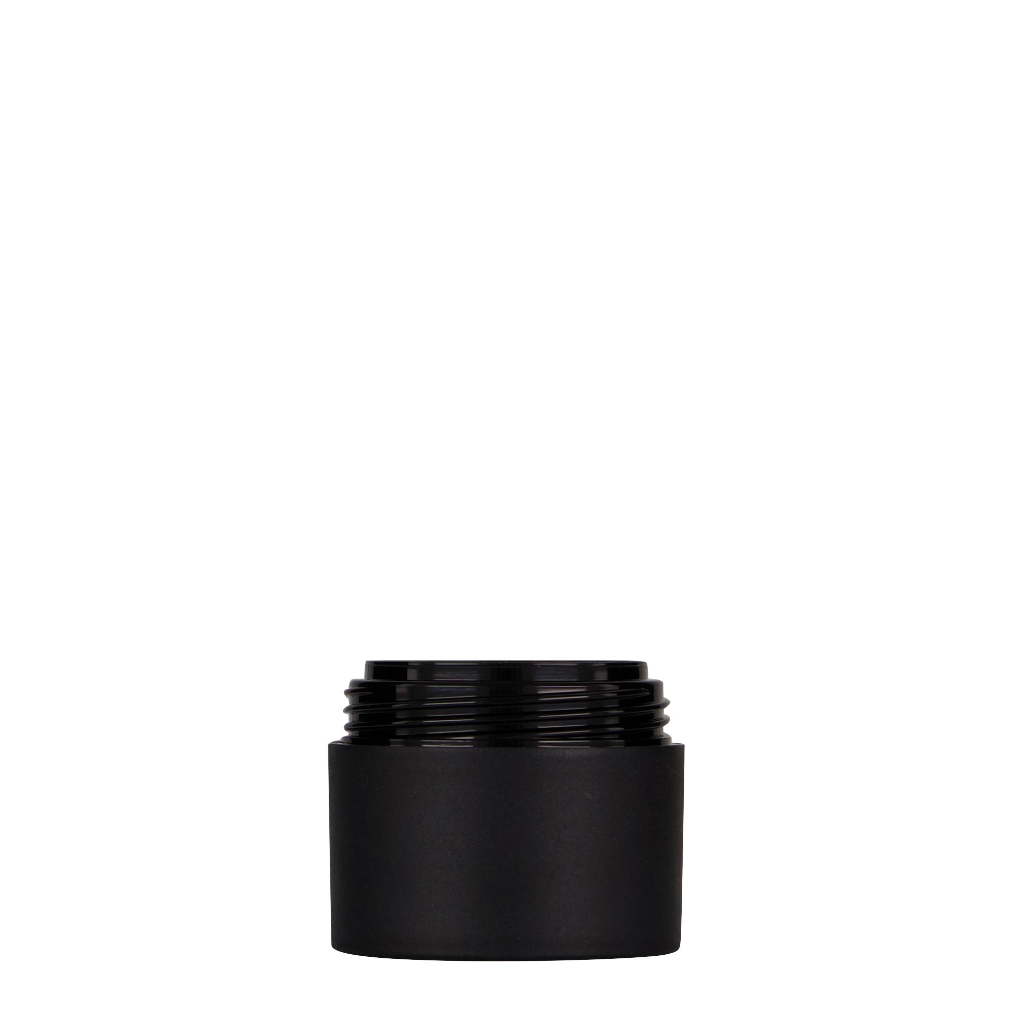 30 ml barattolo in plastica 'Antonella', PP, nero, bocca: chiusura a vite 30 ml barattolo in plastica 'Antonella', PP, nero, bocca: chiusura a vite