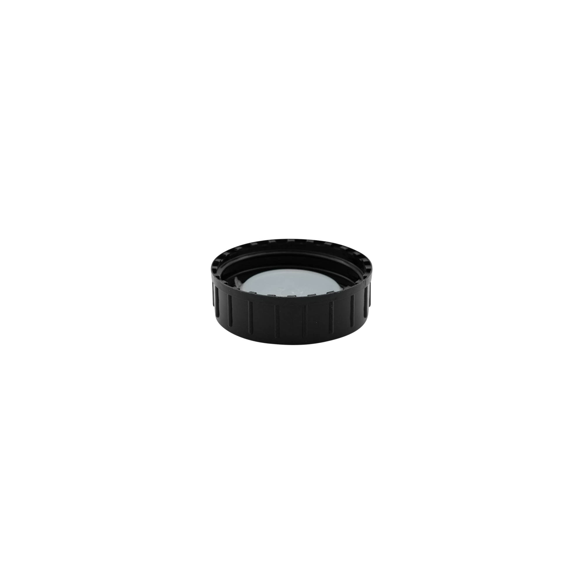 Tappo a vite, plastica PP, nero, per bocca: DIN 40