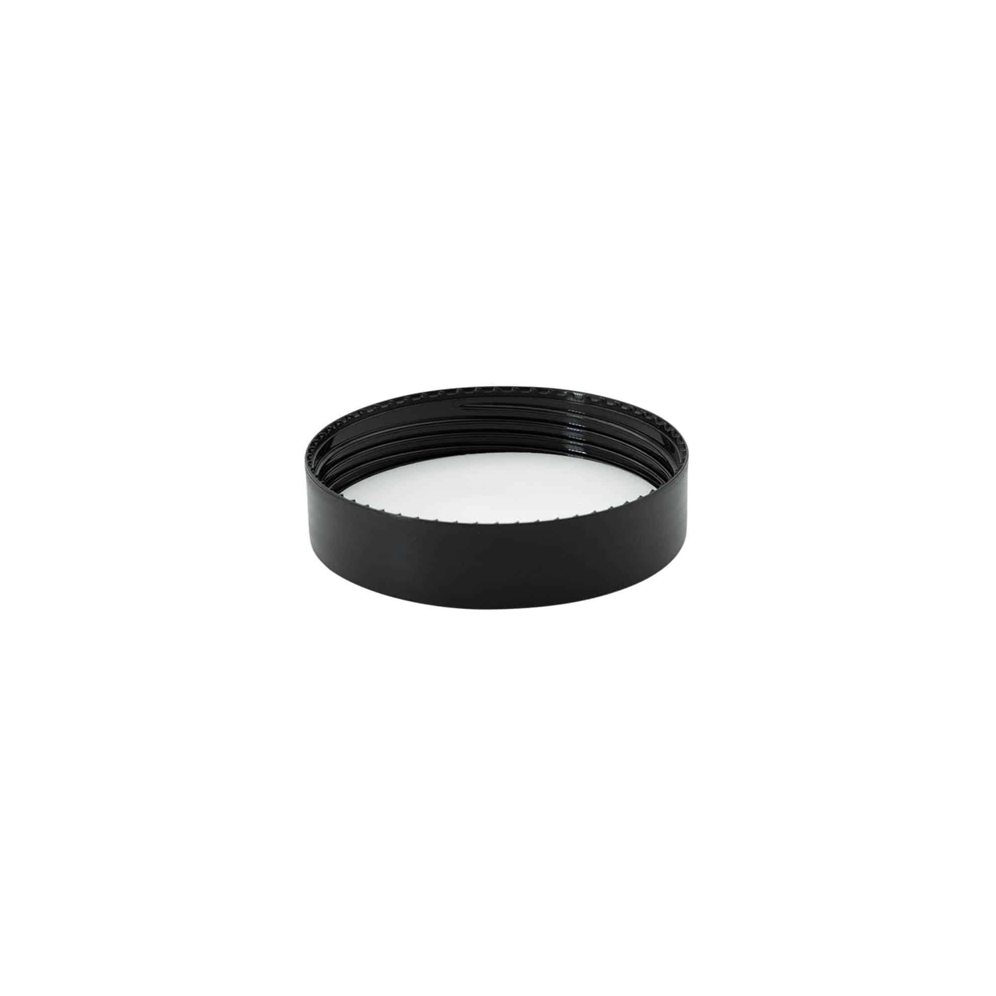 Tappo a vite per 50 ml 'Antonella', plastica PP, nero