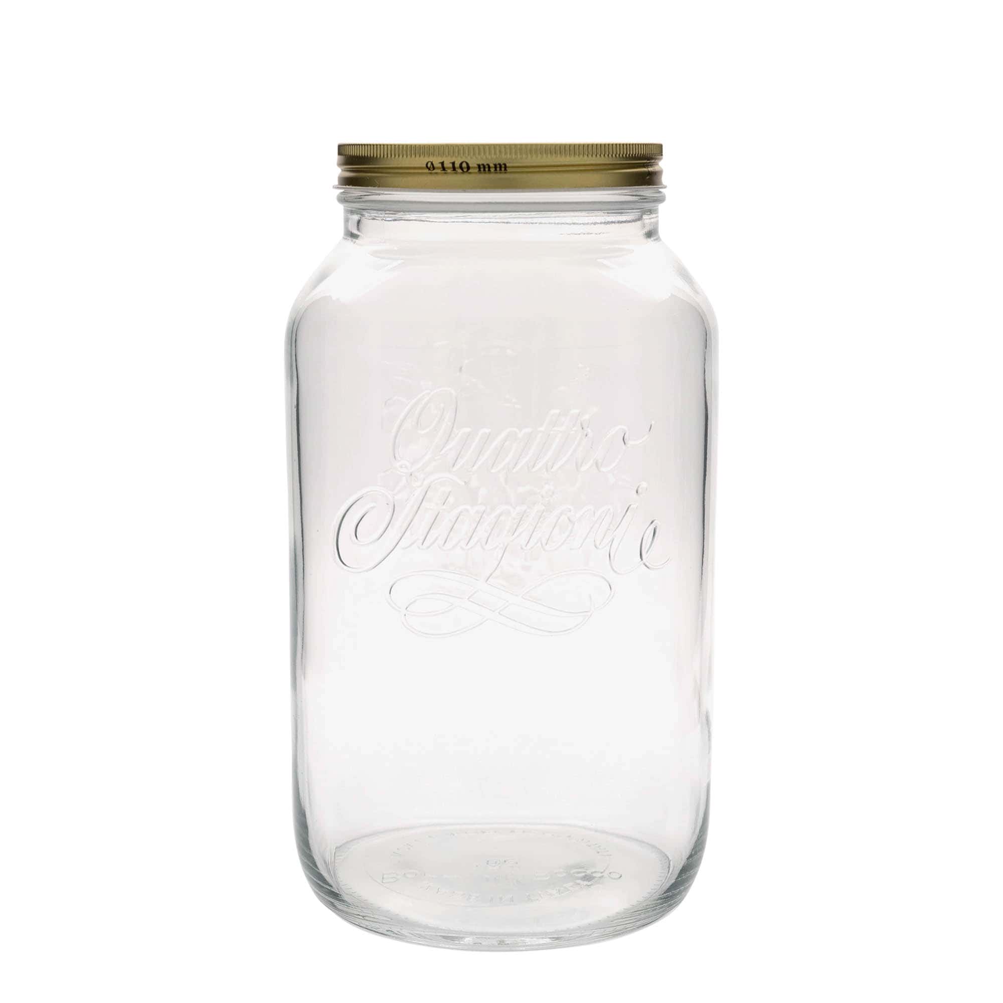 3.800 ml Vasetto 'Quattro Stagioni', vetro, imboccatura: a vite