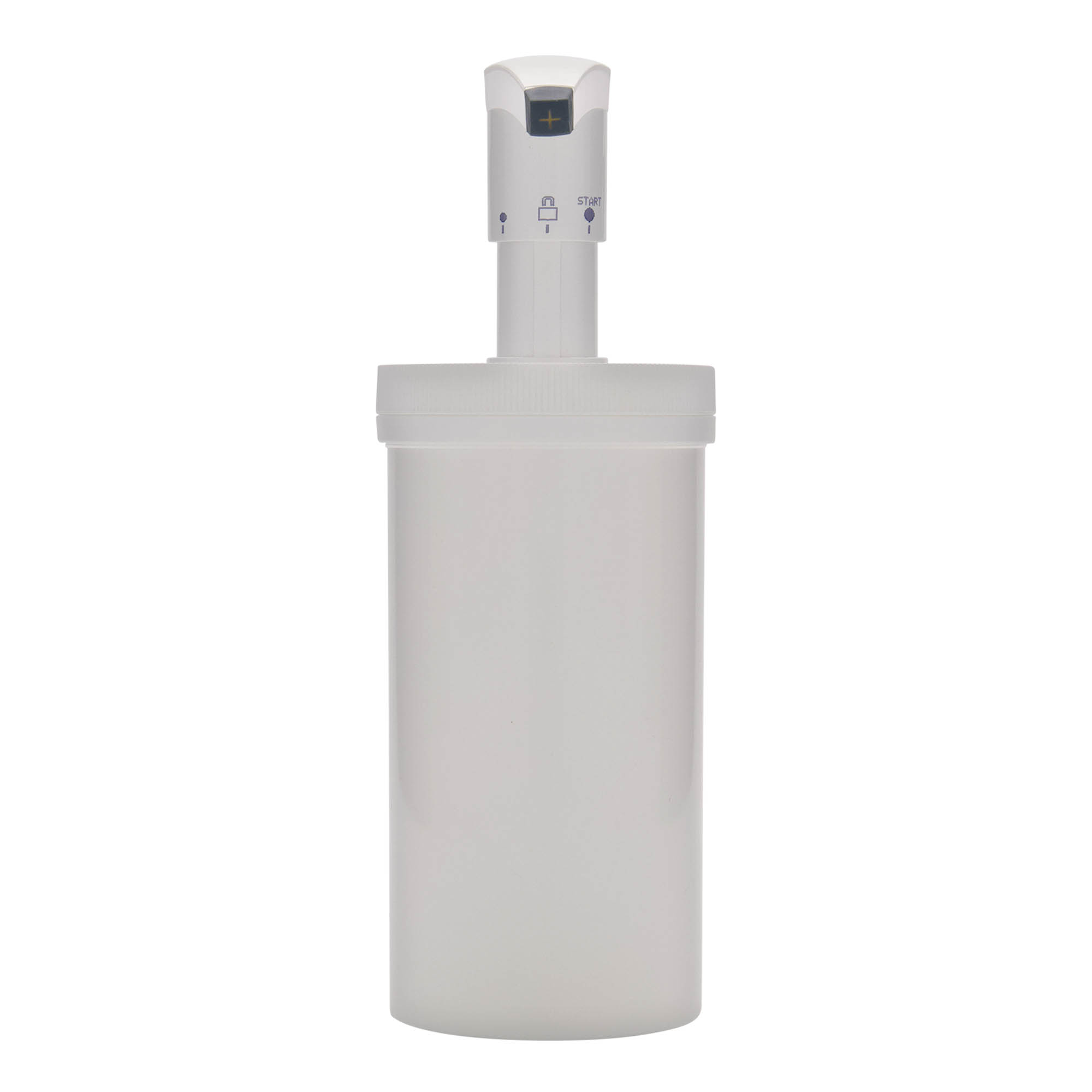Bottiglia dosatrice da 655 ml 'Securibox', plastica PP, bianca, bocca: chiusura a vite Bottiglia dosatrice da 655 ml 'Securibox', plastica PP, bianca, bocca: chiusura a vite