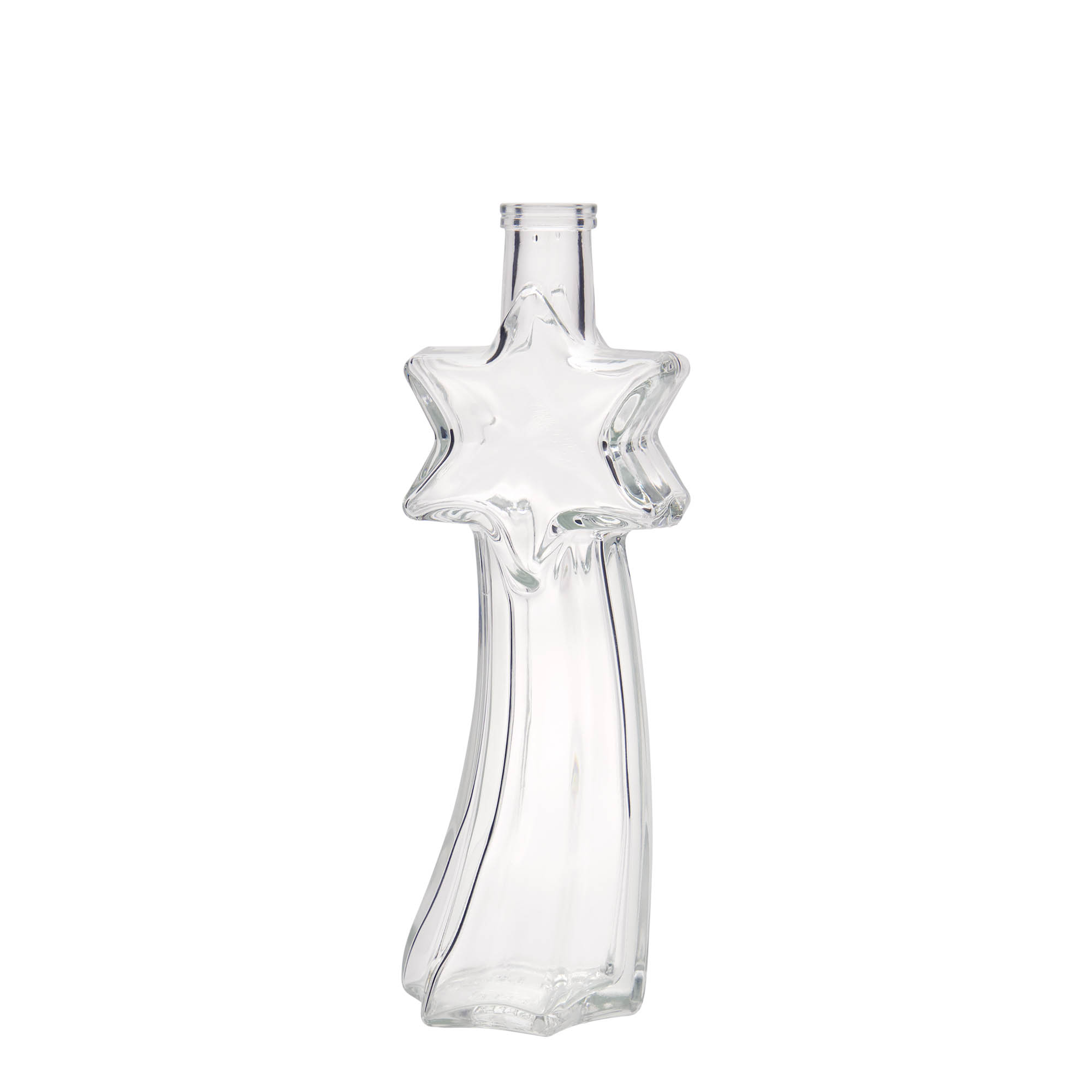 Bottiglia di vetro da 200 ml 'Stella cadente', bocca: sughero Bottiglia di vetro da 200 ml 'Stella cadente', bocca: sughero