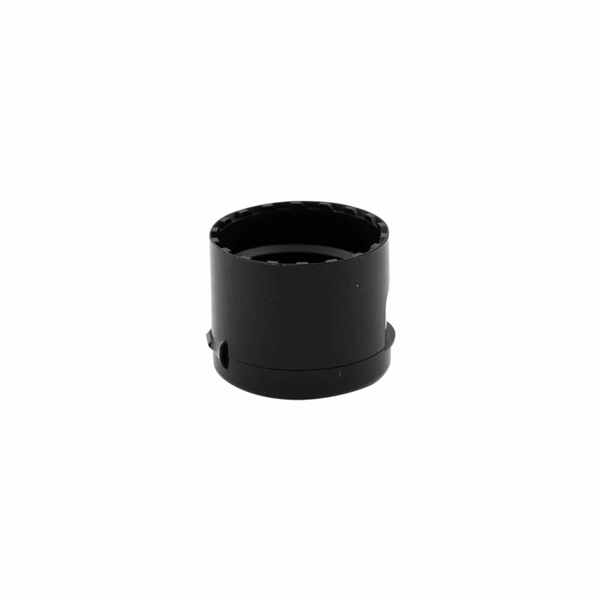 Tappo a vite con cerniera Flip-Top, plastica PP, nera, per imboccatura: 24/410