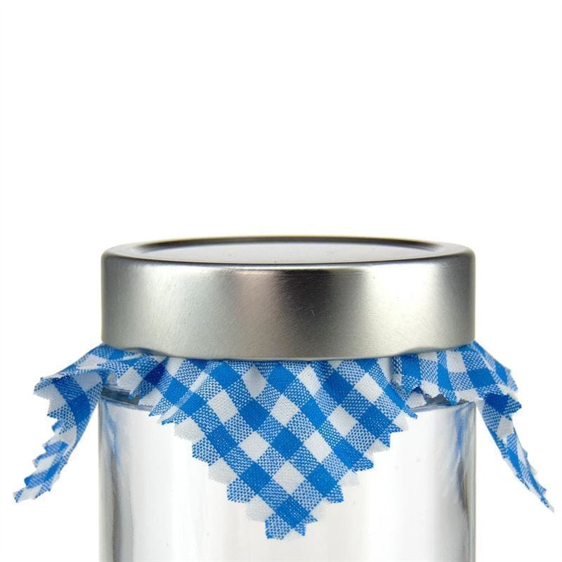 Tovaglietta in tessuto a quadretti 12x12, quadrata, tessile, blu, bocca: TO38-TO53