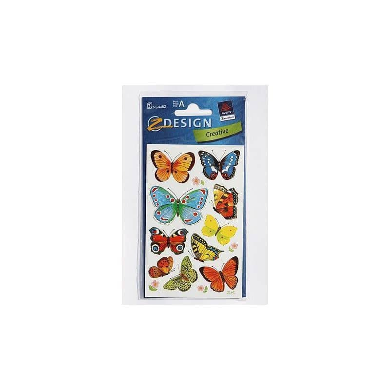 Adesivi 'Farfalle', multicolore
