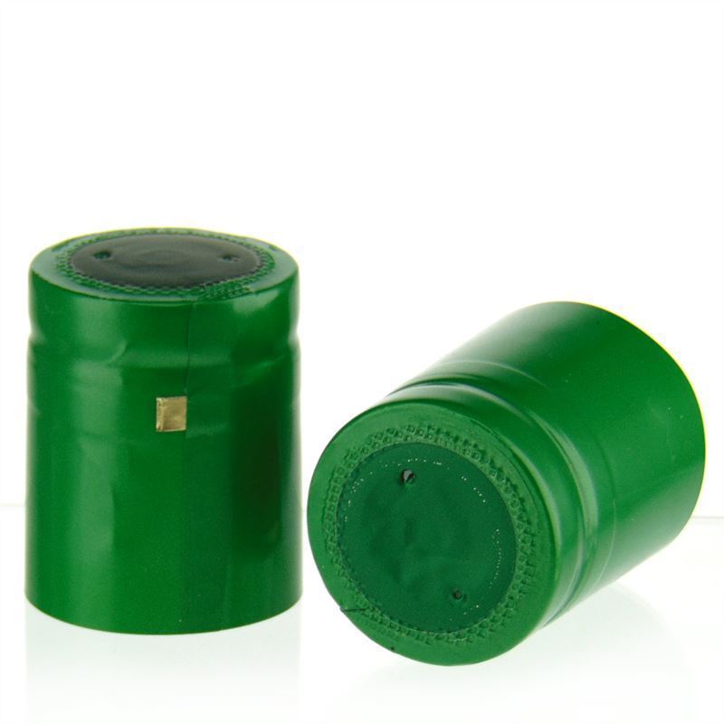 Capsula termoretraibile 32x41, plastica PVC, verde Capsula termoretraibile 32x41, plastica PVC, verde