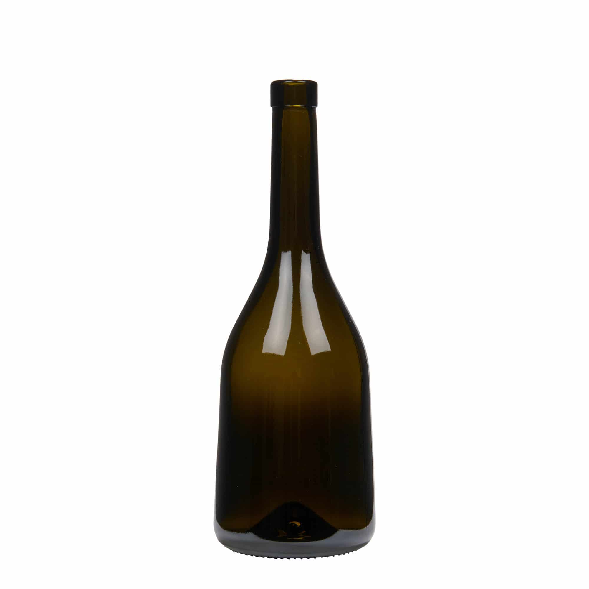 750 ml Bottiglia di vetro 'Rustica', verde antico, imboccatura: fascetta 750 ml Bottiglia di vetro 'Rustica', verde antico, imboccatura: fascetta
