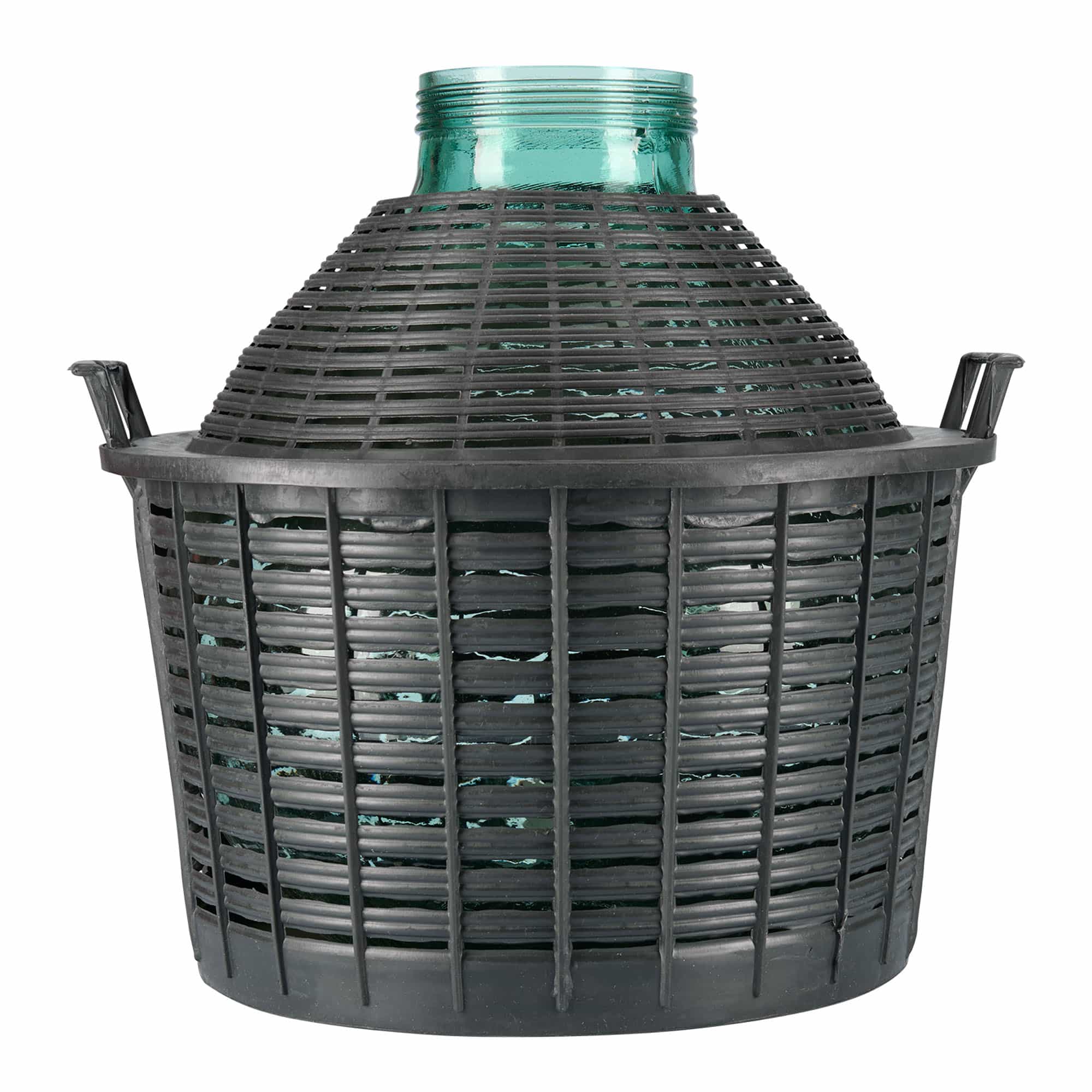 Bombola a palla da 25 l, collo largo, vetro, bocca: chiusura a vite