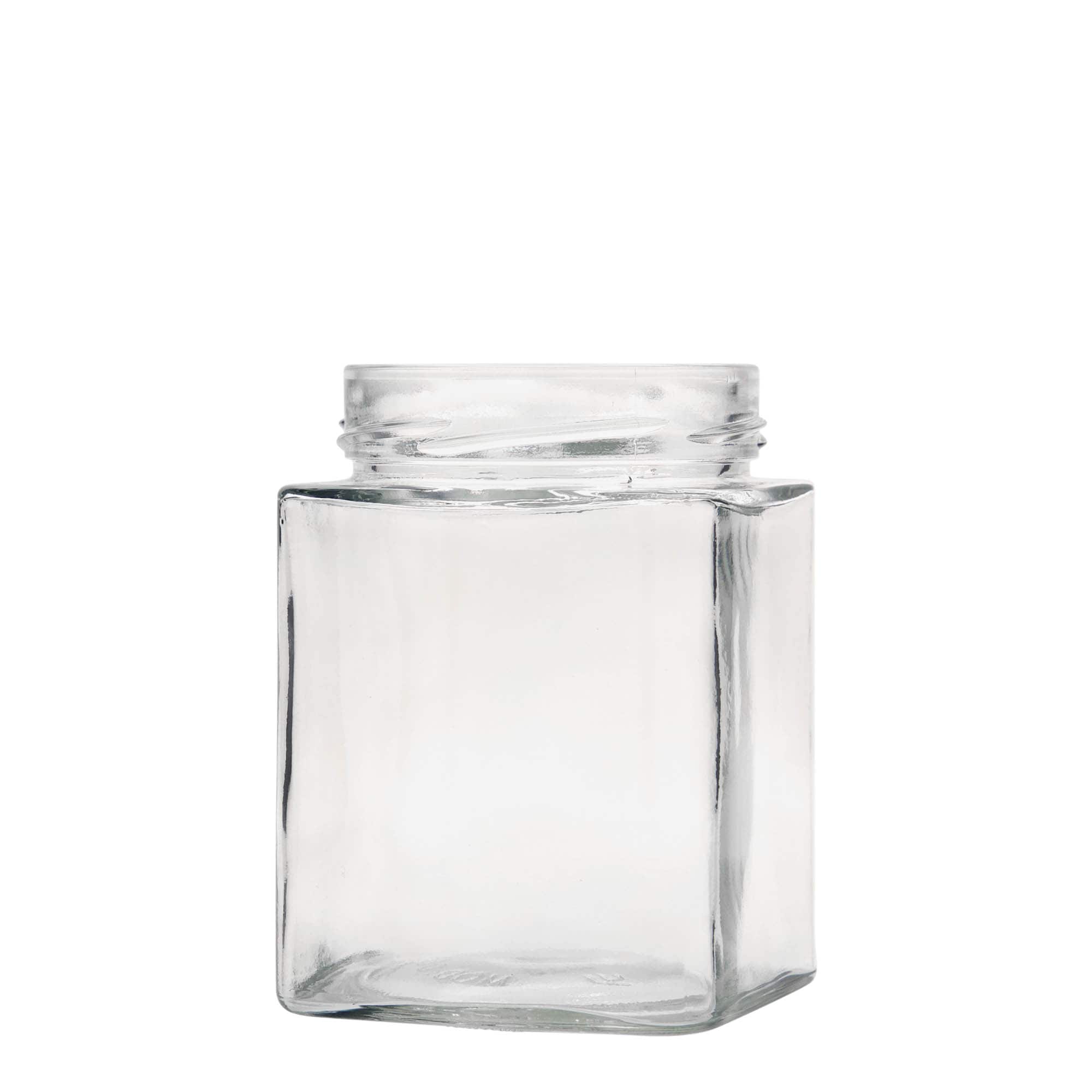 580 ml barattolo quadrato 'Ikarus', bocca: Deep-Twist-Off (DTO 82)