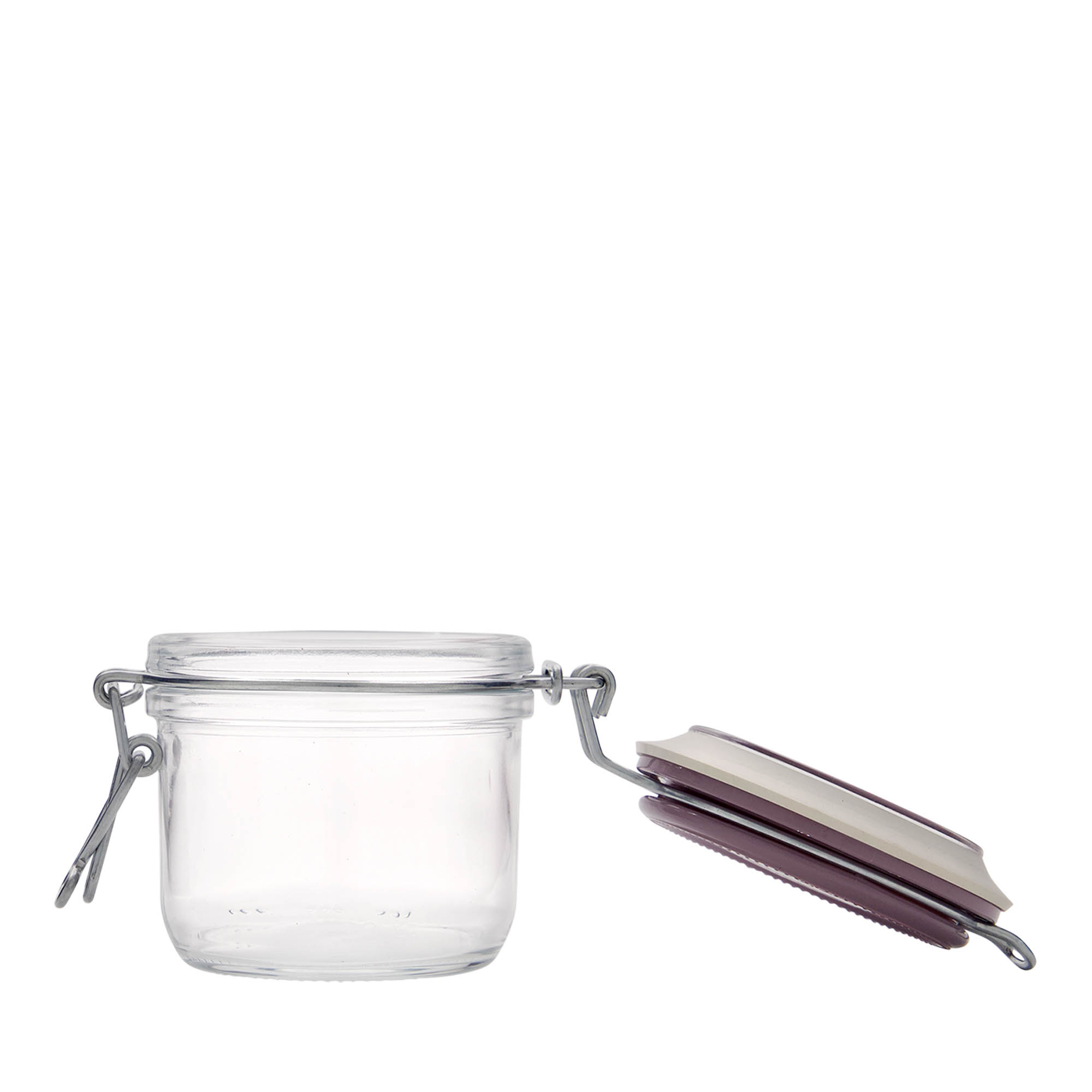 Barattolo con chiusura a leva da 200 ml 'Fido', viola, apertura: chiusura a leva