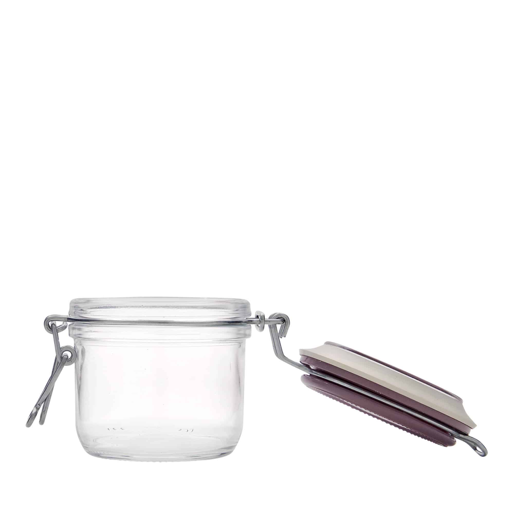 Barattolo con chiusura a leva da 200 ml 'Fido', viola, apertura: chiusura a leva Barattolo con chiusura a leva da 200 ml 'Fido', viola, apertura: chiusura a leva
