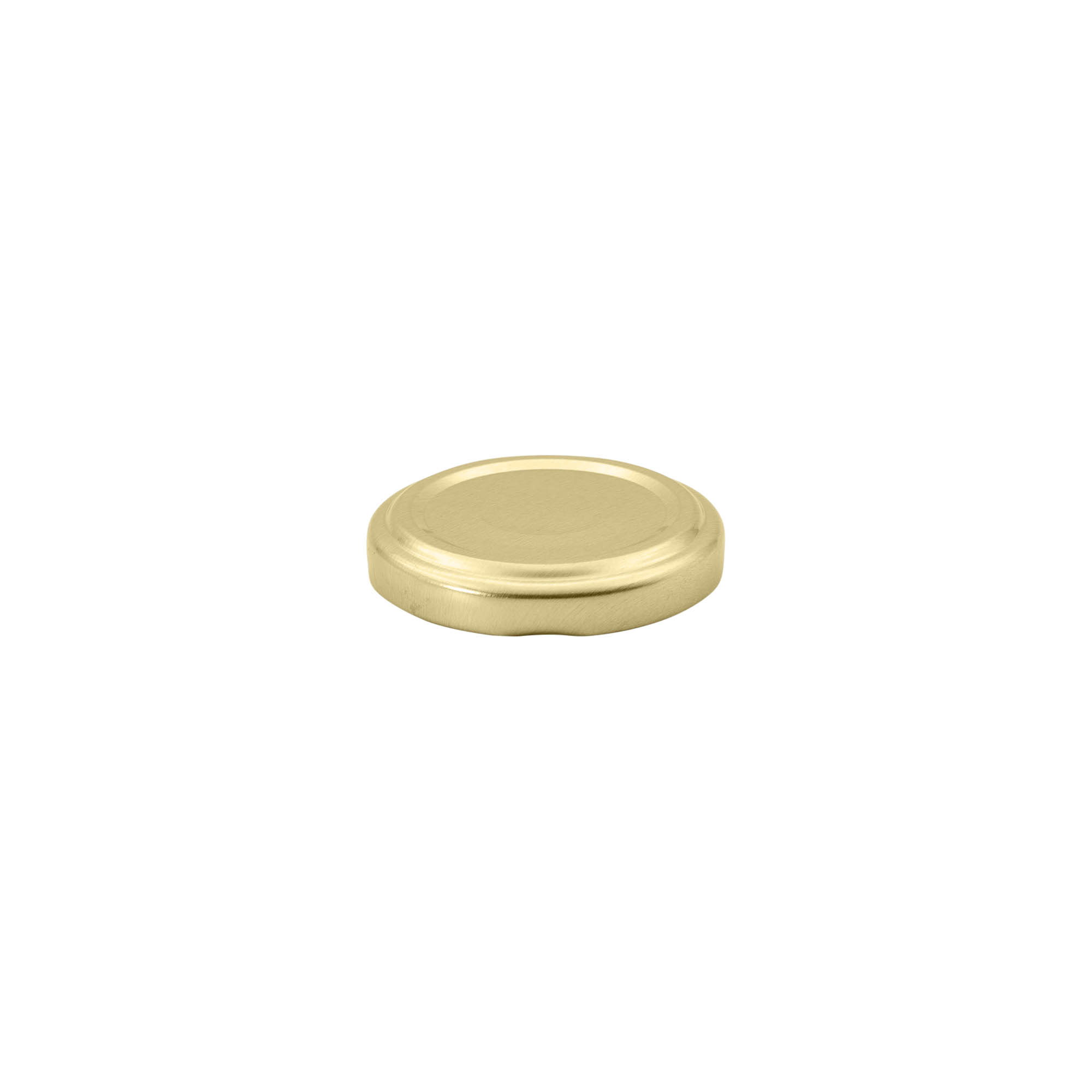 Tappo Twist-Off, lamiera bianca, oro, per bocca: TO 48 Tappo Twist-Off, lamiera bianca, oro, per bocca: TO 48