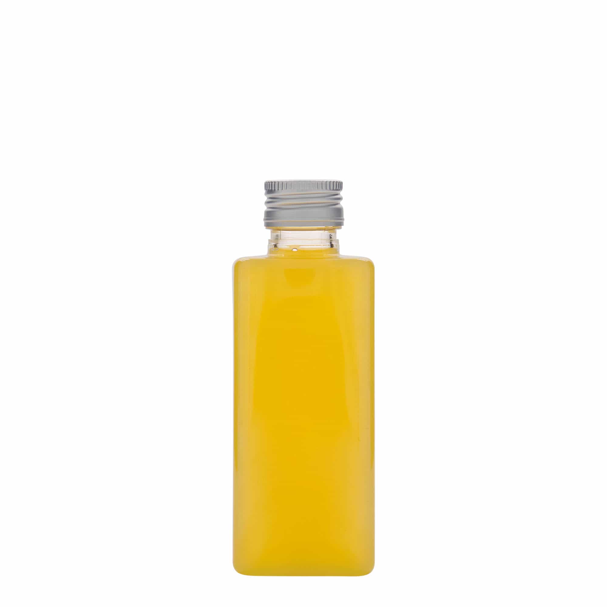 Bottiglia PET da 250 ml 'Karl', quadrata, plastica, bocca: PP 28