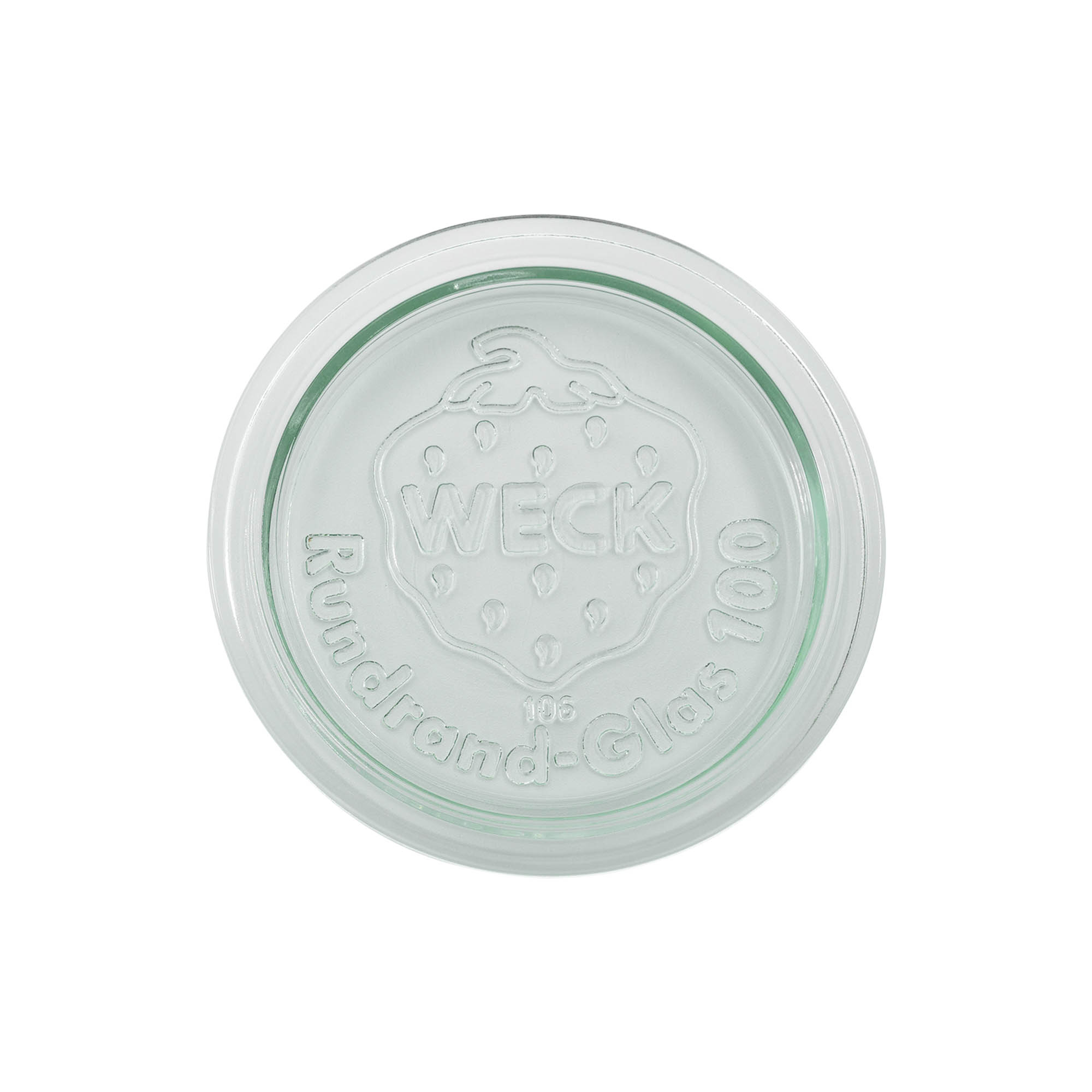 Coperchio in vetro WECK bordo tondo #, per apertura: RR100 Coperchio in vetro WECK bordo tondo #, per apertura: RR100