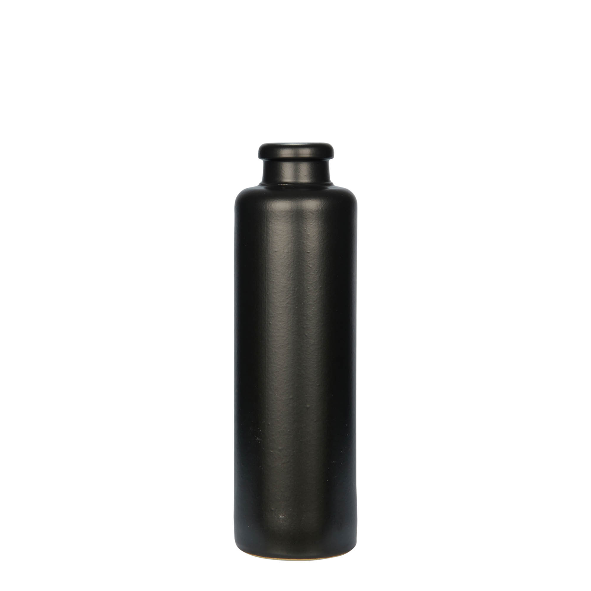 Boccale da 200 ml, gres, nero, bocca: sughero