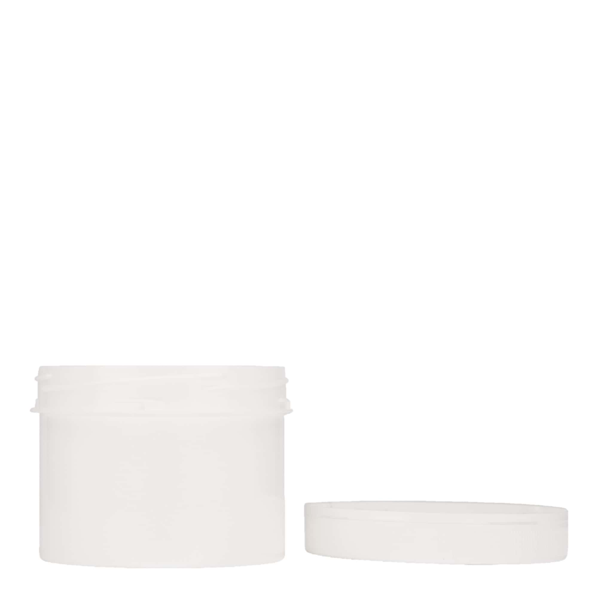 300 ml barattolo in plastica 'Securilock', PP, bianco, bocca: chiusura a vite