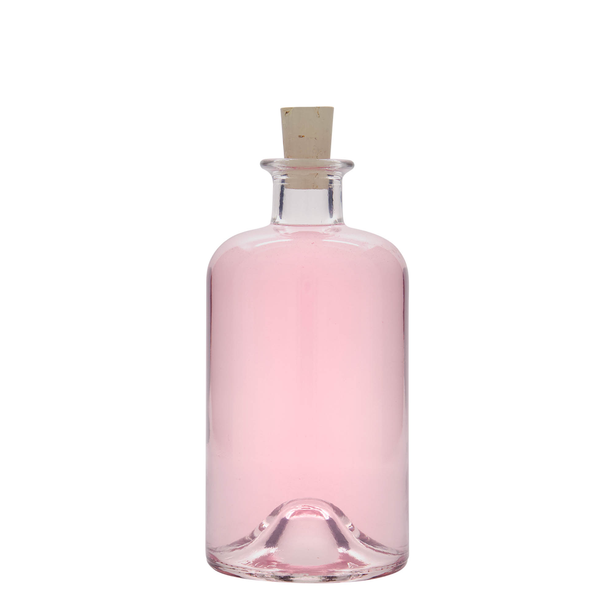 Bottiglia di vetro da 500 ml, farmacista 'Dottore', bocca: sughero Bottiglia di vetro da 500 ml, farmacista 'Dottore', bocca: sughero