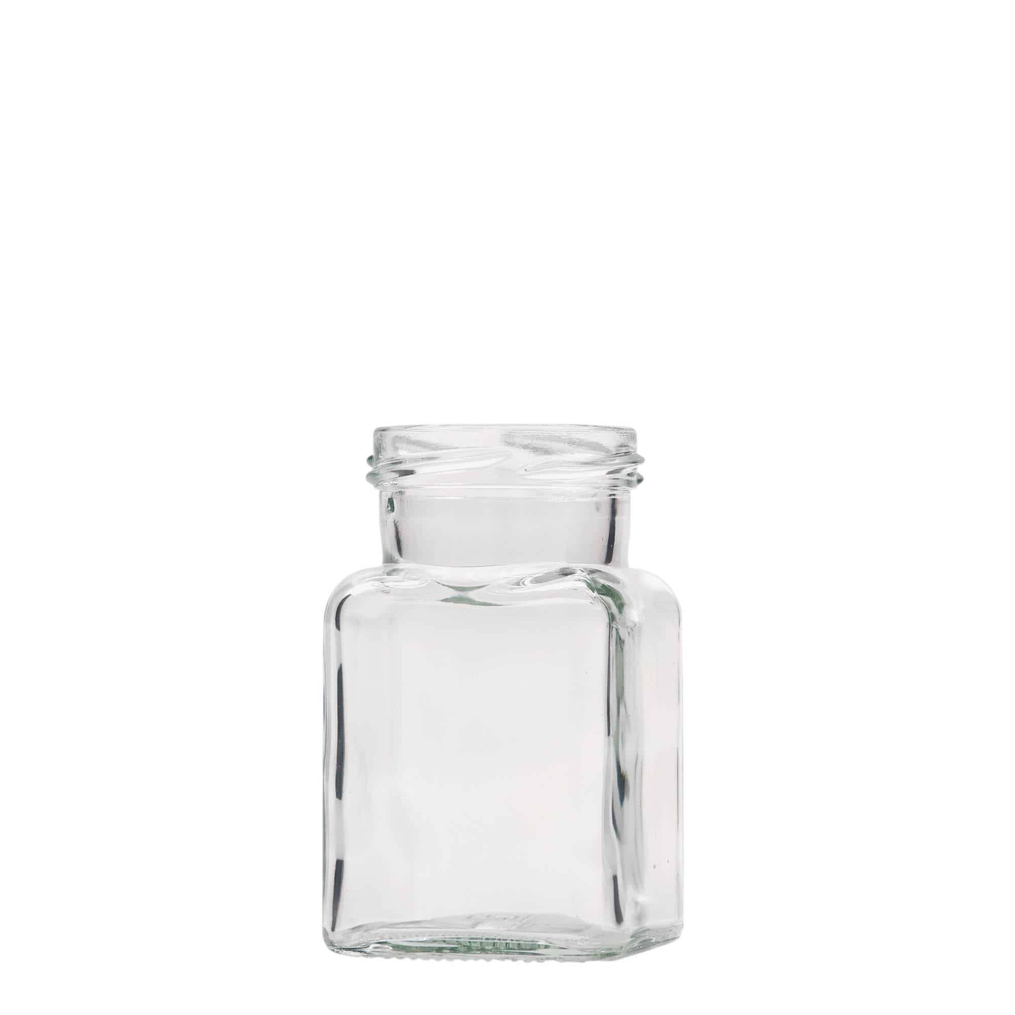 150 ml barattolo quadrato, bocca: Twist-Off (TO 53)