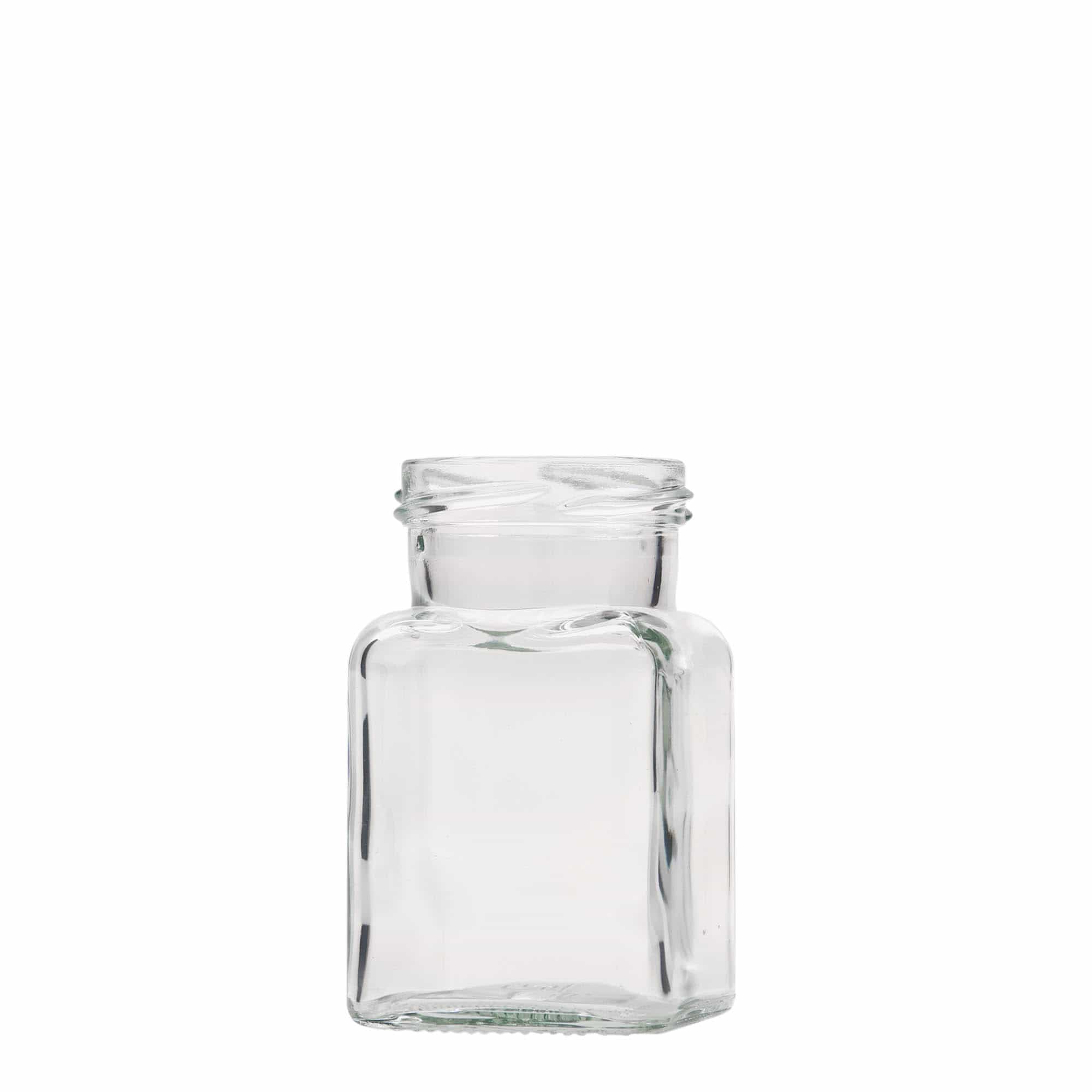 150 ml barattolo quadrato, bocca: Twist-Off (TO 53)