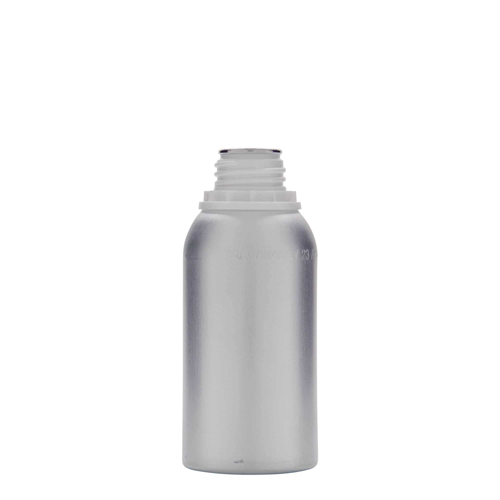 275 ml Bottiglia in alluminio, metallo, argento, imboccatura: DIN 32