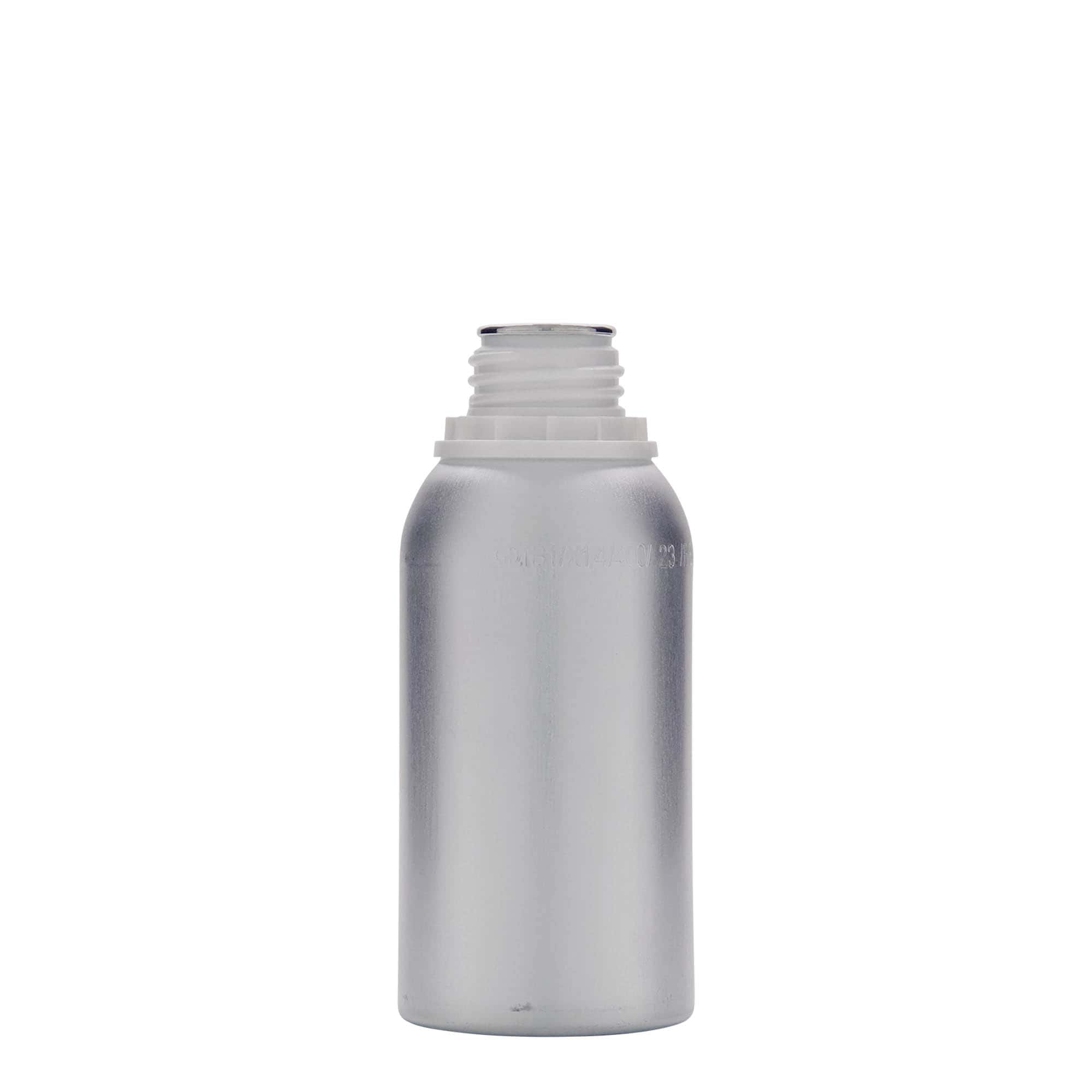 Bottiglia in alluminio da 275 ml, metallo, argento, bocca: DIN 32