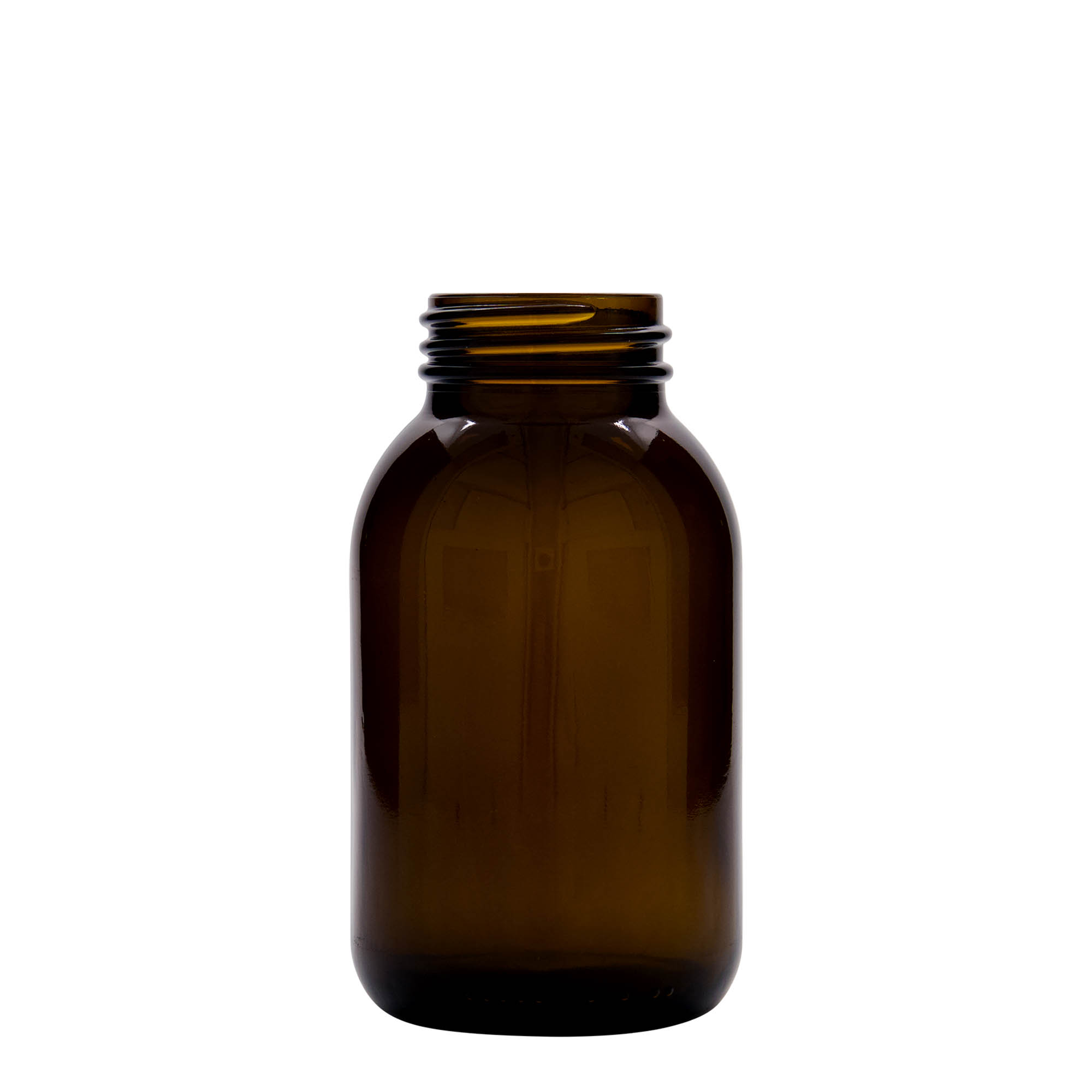 500 ml Vaso a bocca larga, marrone, bocca: DIN 55
