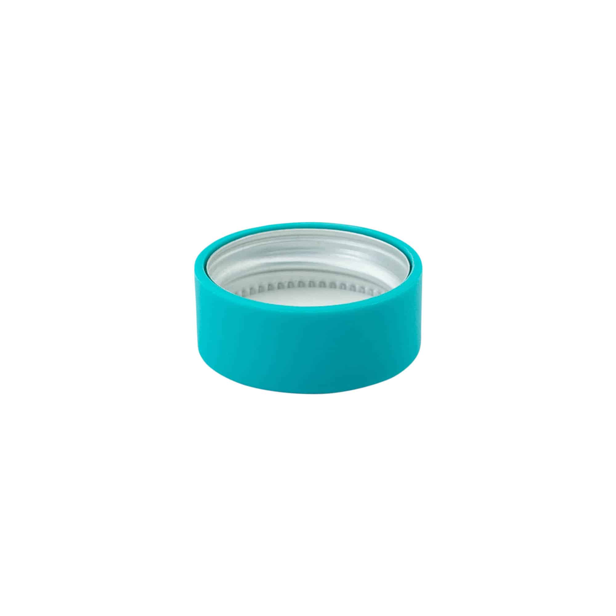 Tappo a vite, plastica ABS, turchese, per bocca: GPI 28/400 Tappo a vite, plastica ABS, turchese, per bocca: GPI 28/400