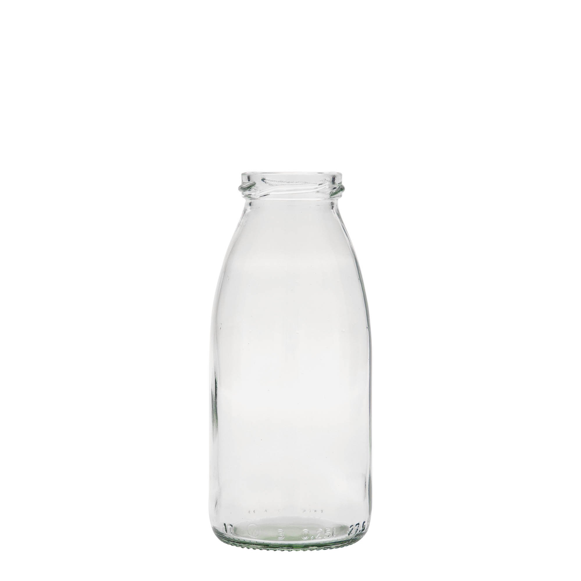 Bottiglia di vetro da 250 ml Vroni #, bocca: Twist-Off (TO 43) Bottiglia di vetro da 250 ml Vroni #, bocca: Twist-Off (TO 43)
