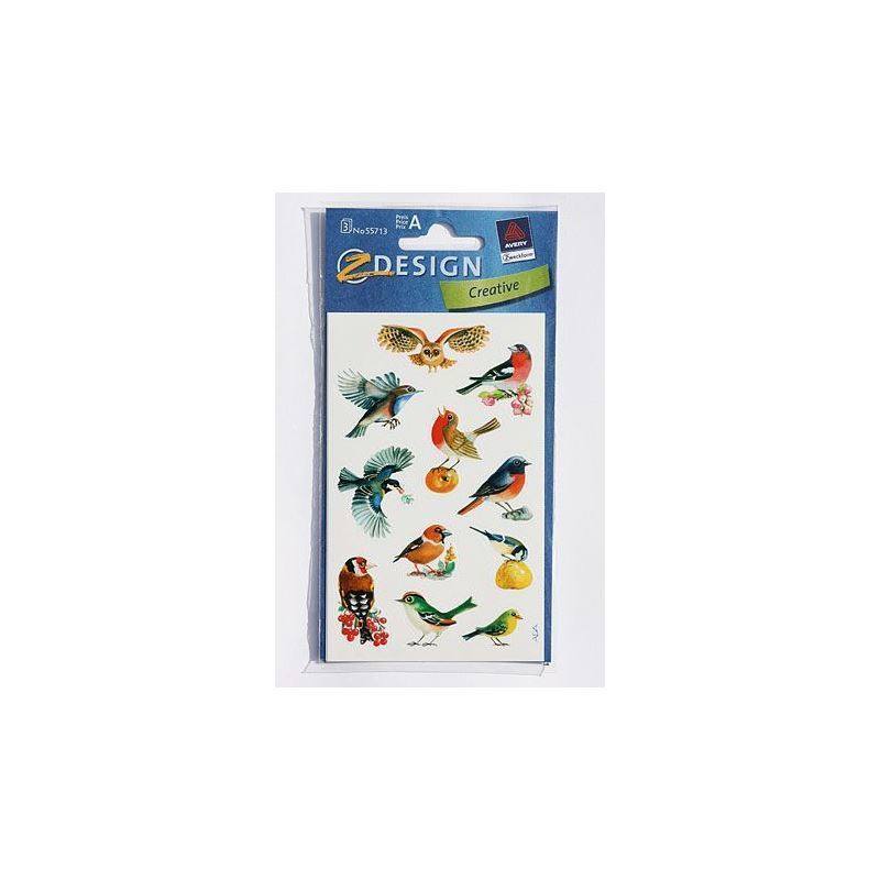 Adesivi Zweckform 'Uccelli', carta, multicolore Adesivi Zweckform 'Uccelli', carta, multicolore