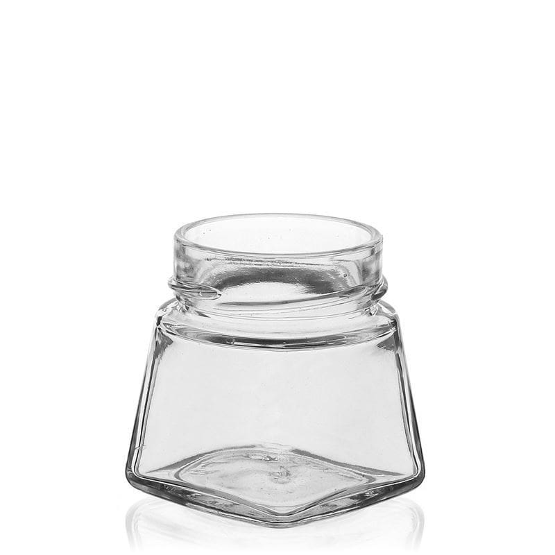 106 ml barattolo quadrato 'Luxor', bocca: Deep-Twist-Off (DTO 58)