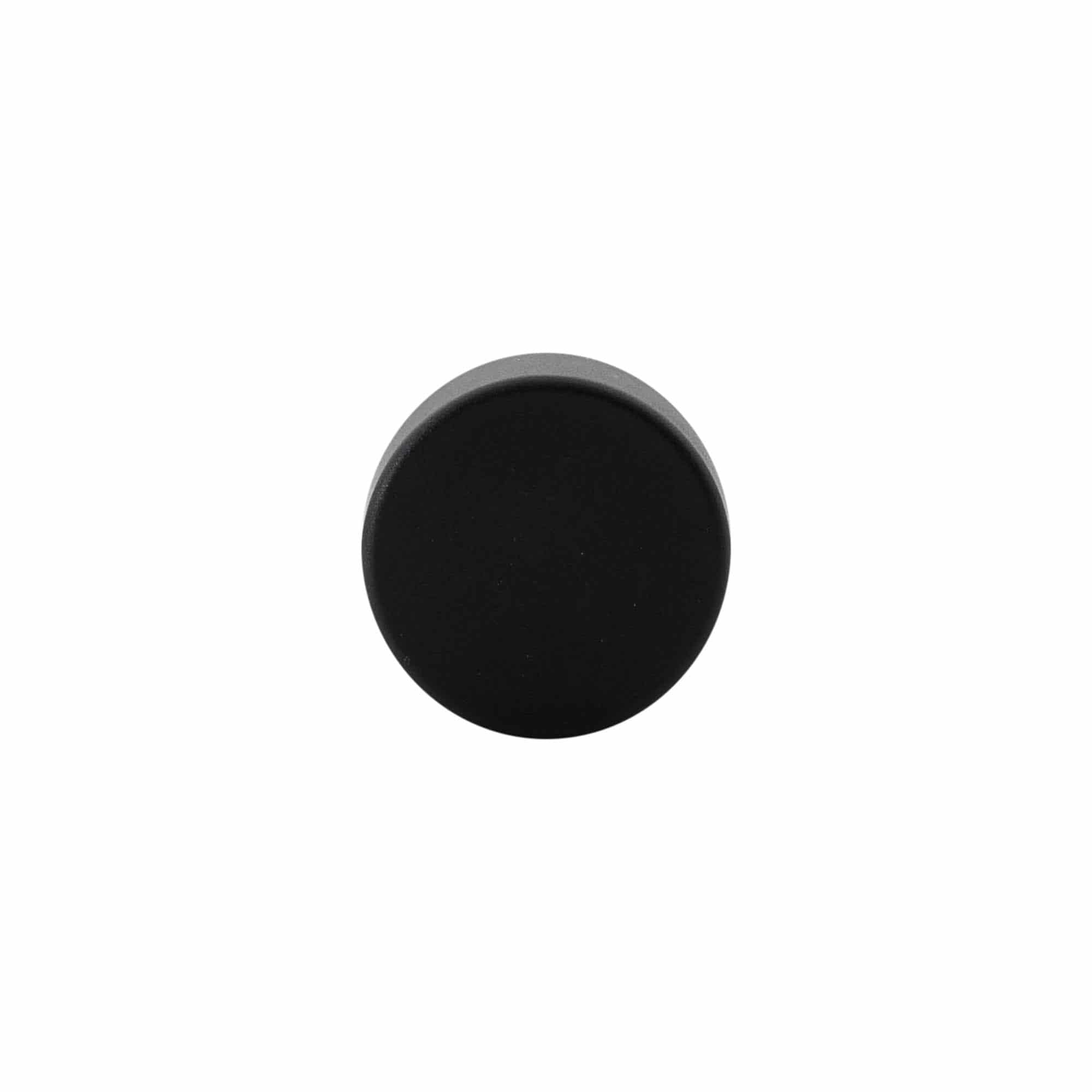 Tappo a manico 19 mm, plastica, nero, per bocca: sughero