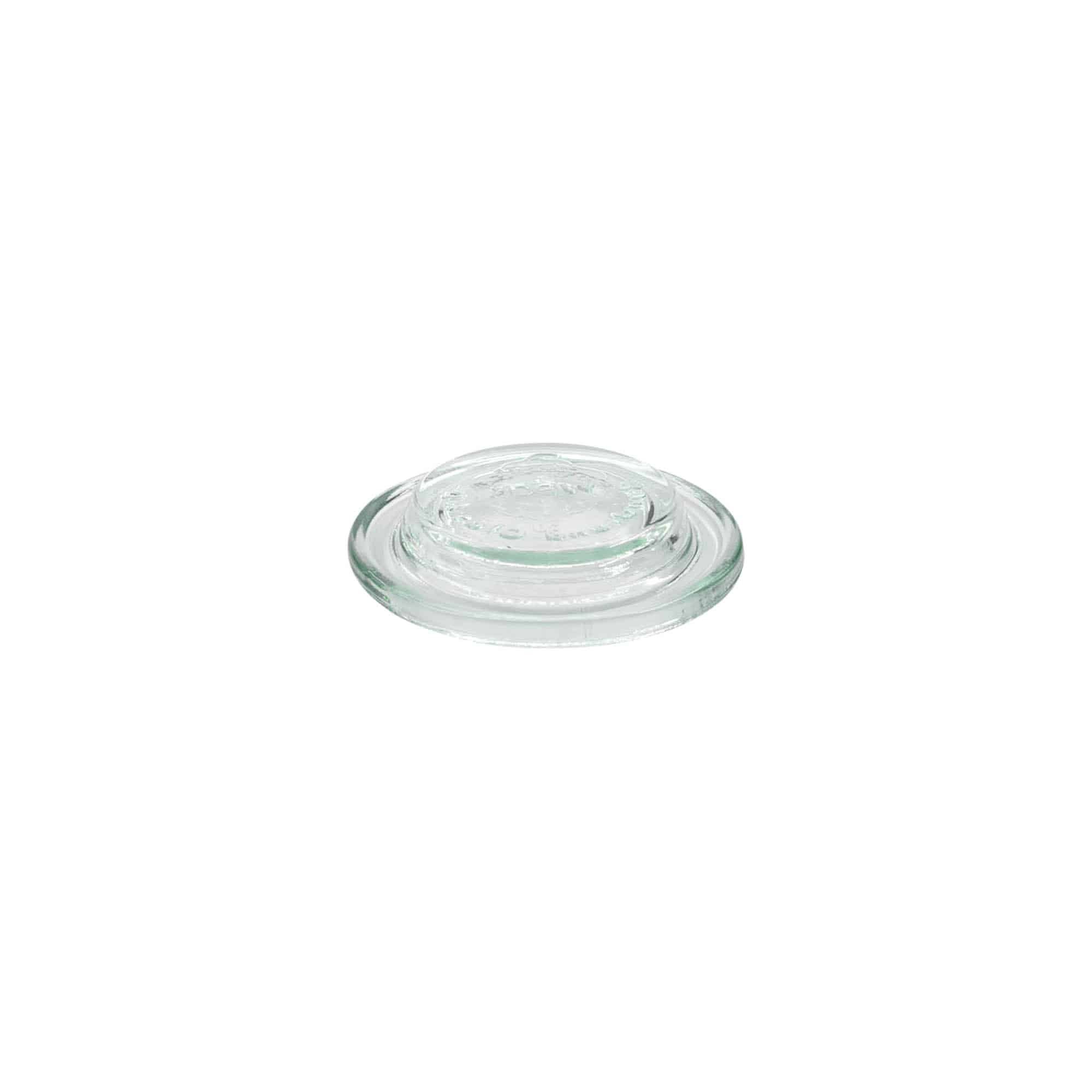 Coperchio in vetro WECK, bordo arrotondato, per bocca: RR40 Coperchio in vetro WECK, bordo arrotondato, per bocca: RR40