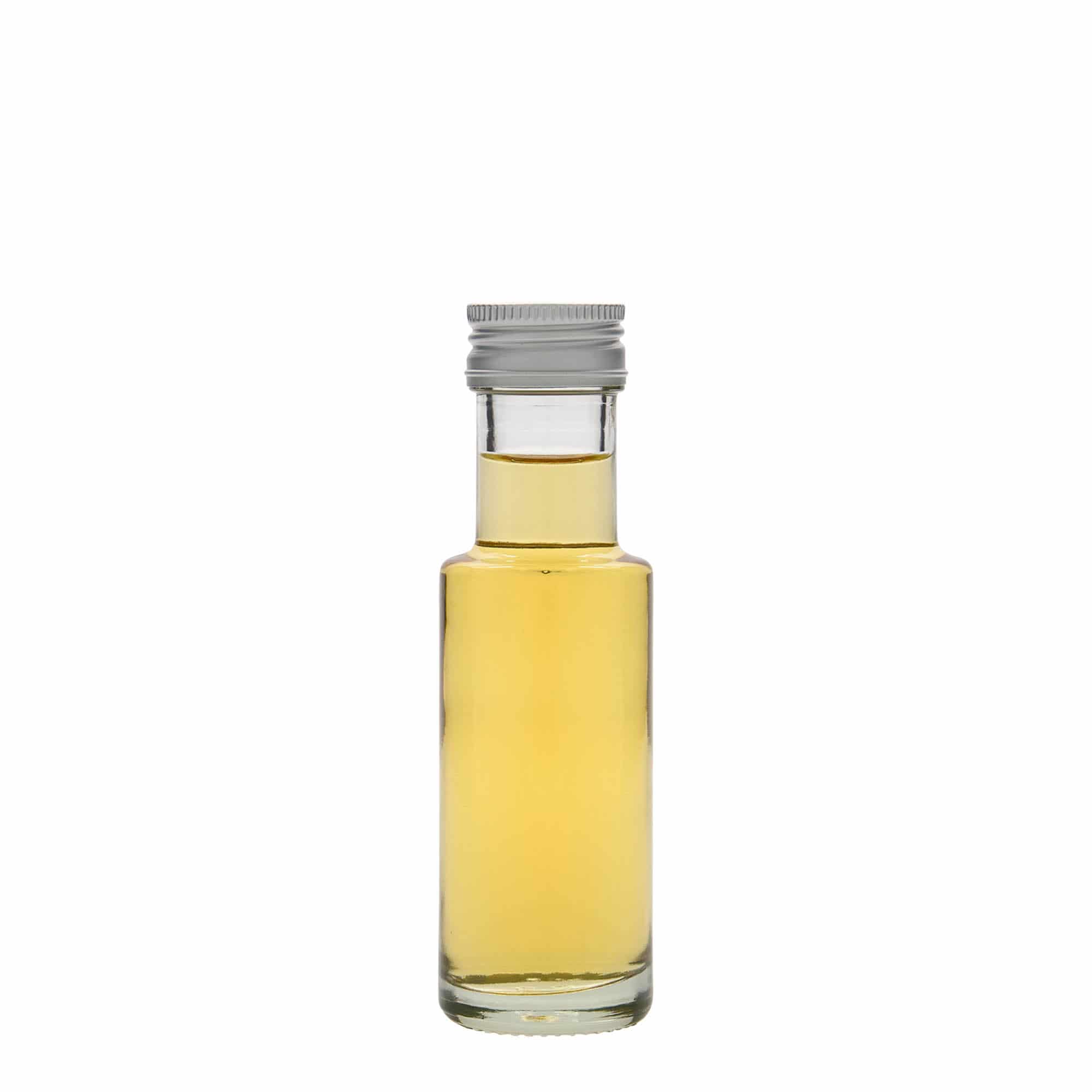 Bottiglia di vetro da 100 ml 'Dorica', bocca: PP 31,5