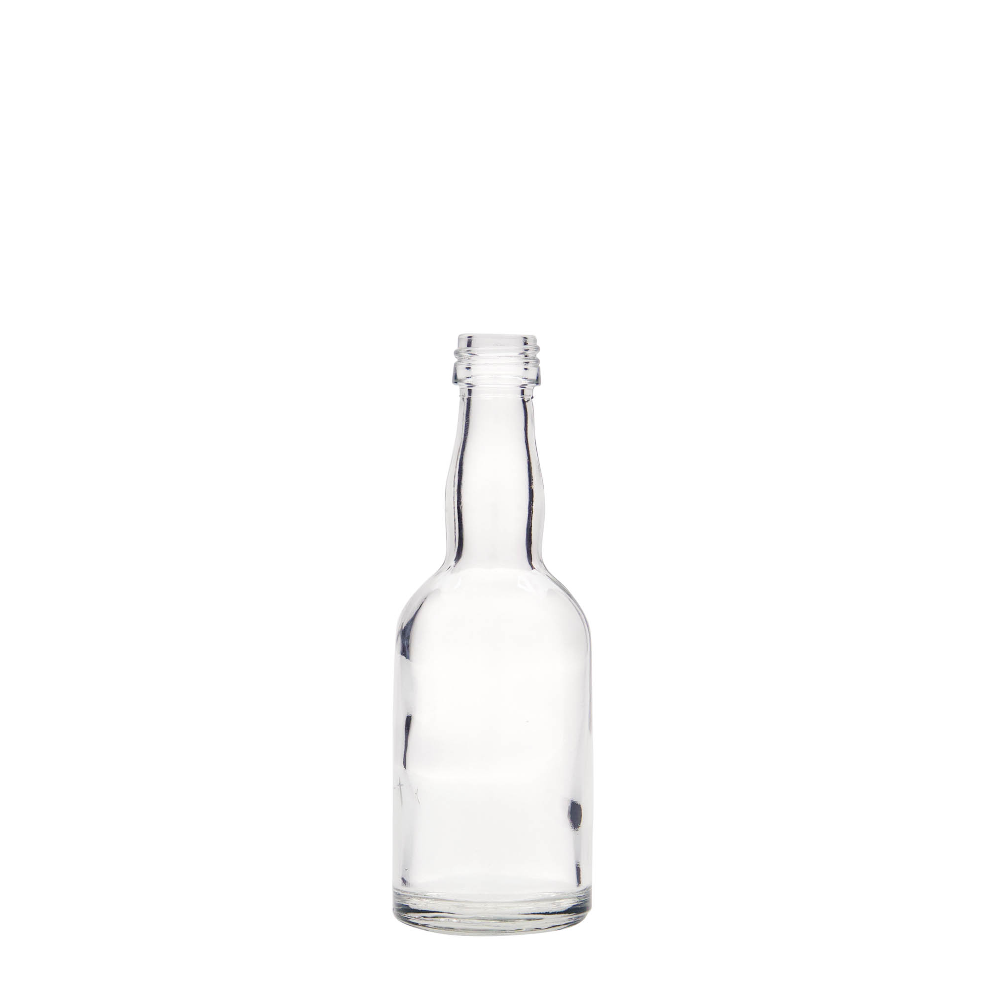 Bottiglia di vetro da 50 ml 'Proba', bocca: PP 18 Bottiglia di vetro da 50 ml 'Proba', bocca: PP 18