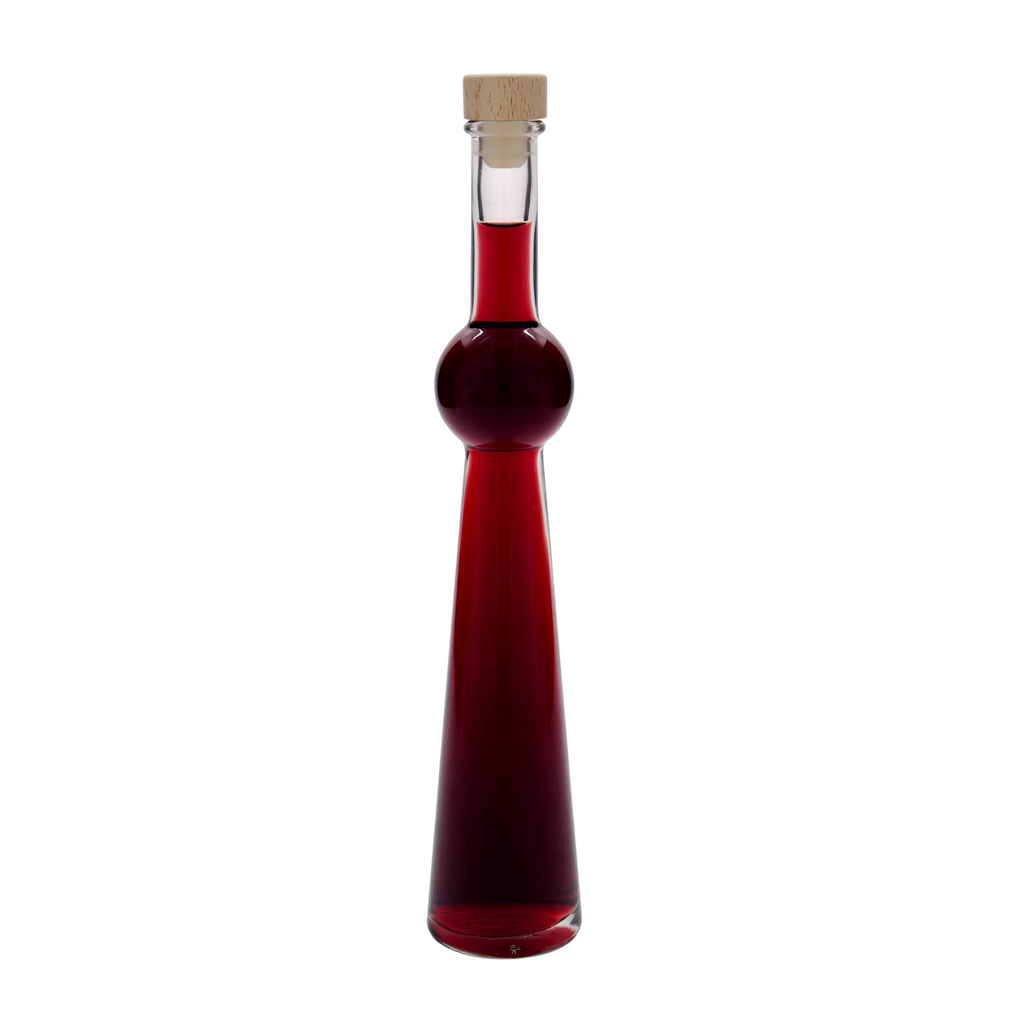 Bottiglia di vetro da 200 ml 'Supernova', bocca: sughero Bottiglia di vetro da 200 ml 'Supernova', bocca: sughero