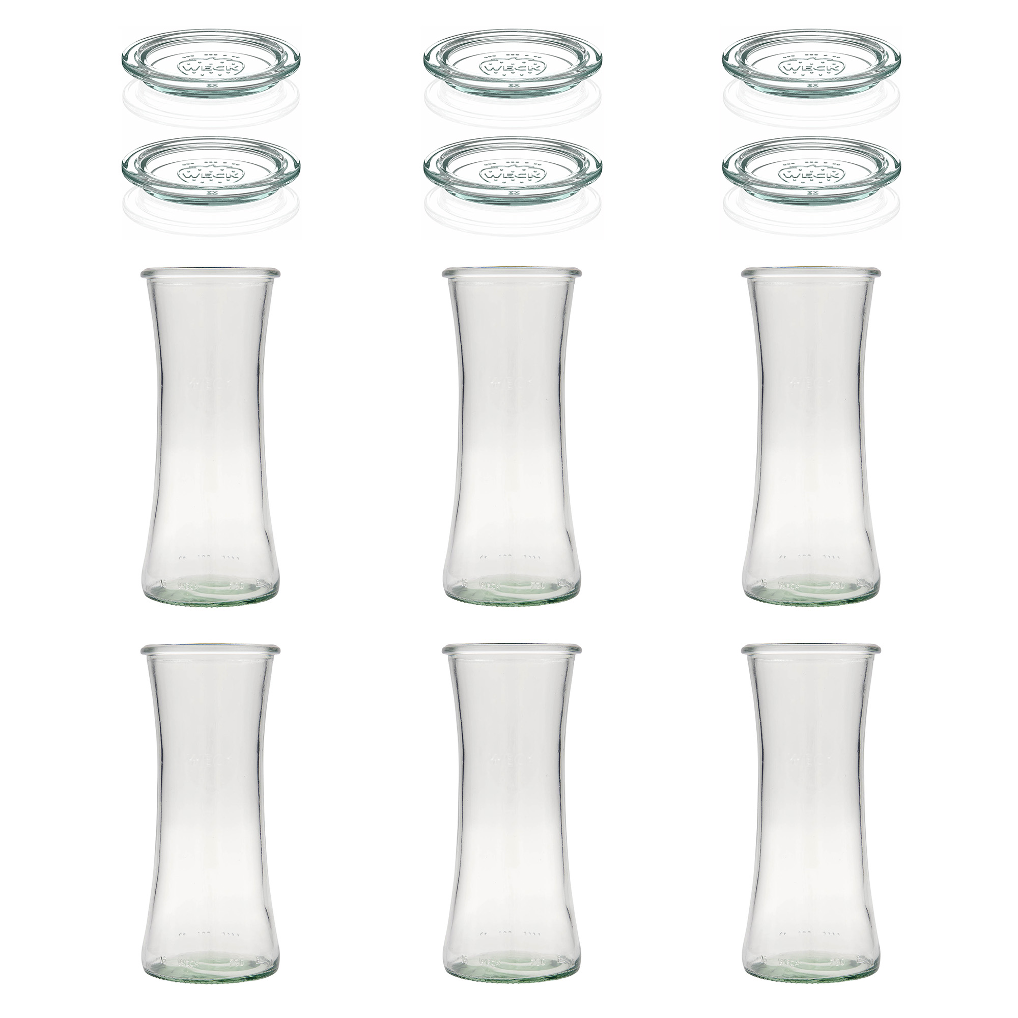 6x 730 ml barattolo gourmet WECK con coperchio in vetro RR 80