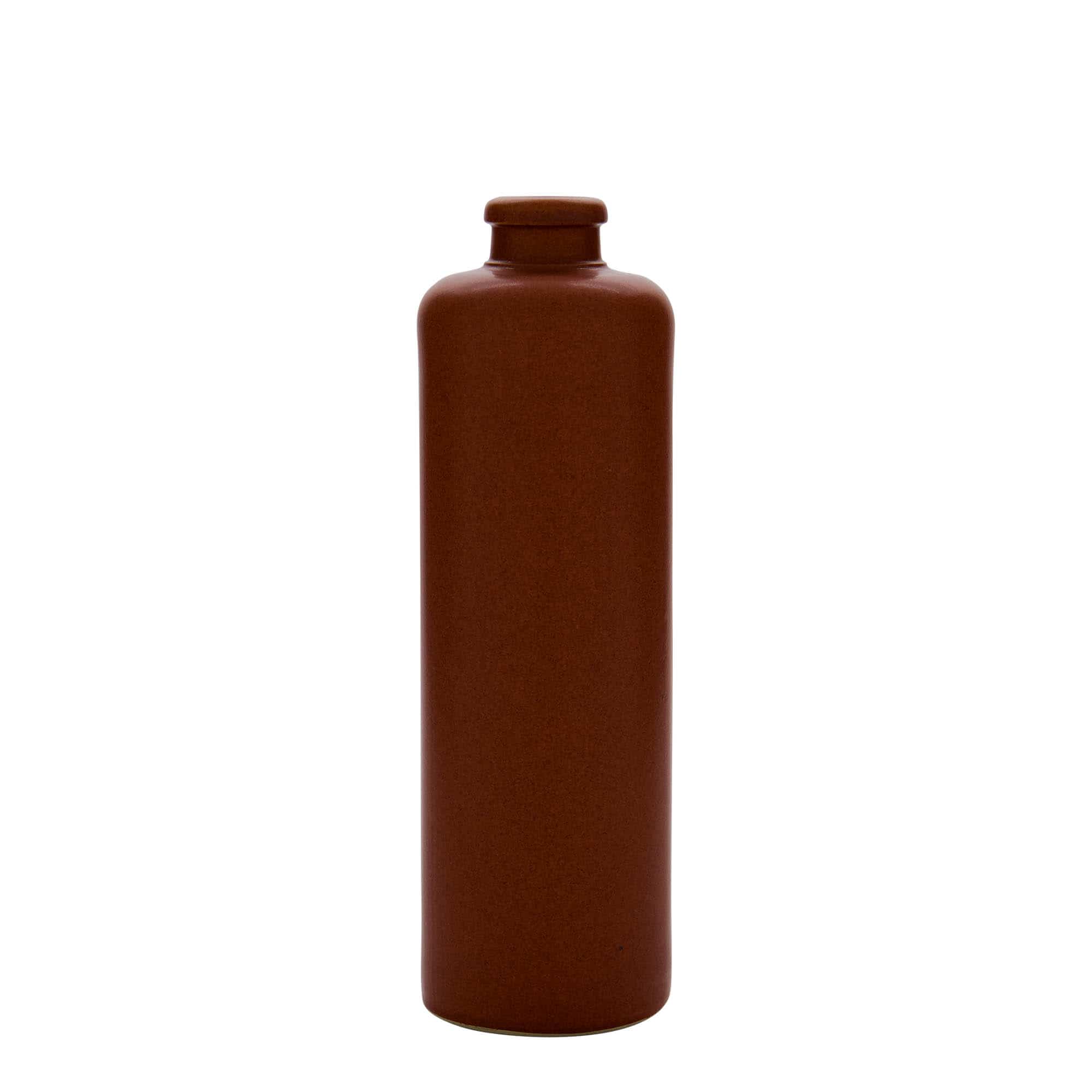 500 ml Bottiglia in ceramica, ceramica grès, rosso-marrone, imboccatura: fascetta 500 ml Bottiglia in ceramica, ceramica grès, rosso-marrone, imboccatura: fascetta