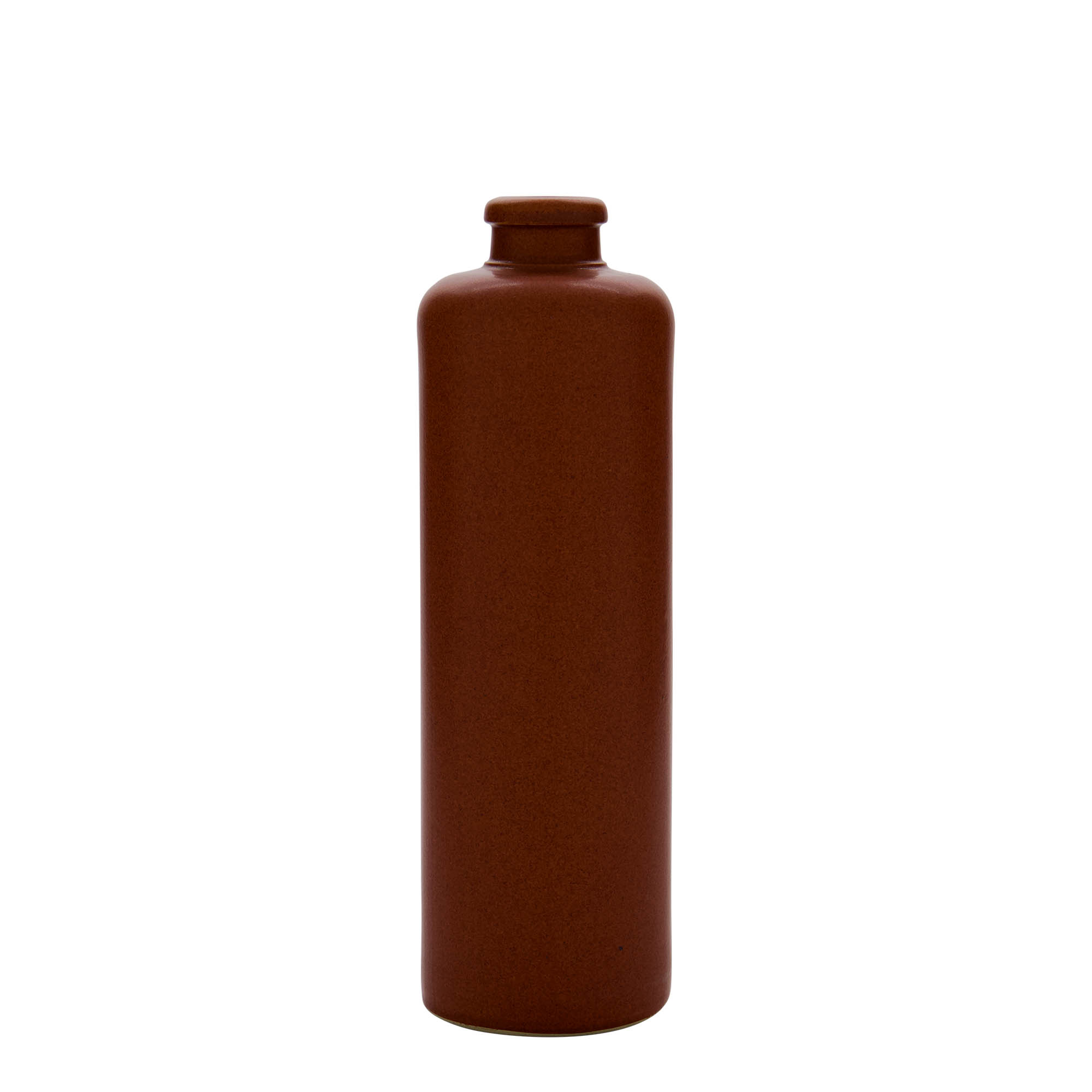 Boccale da 500 ml, gres, rosso-marrone, bocca: sughero