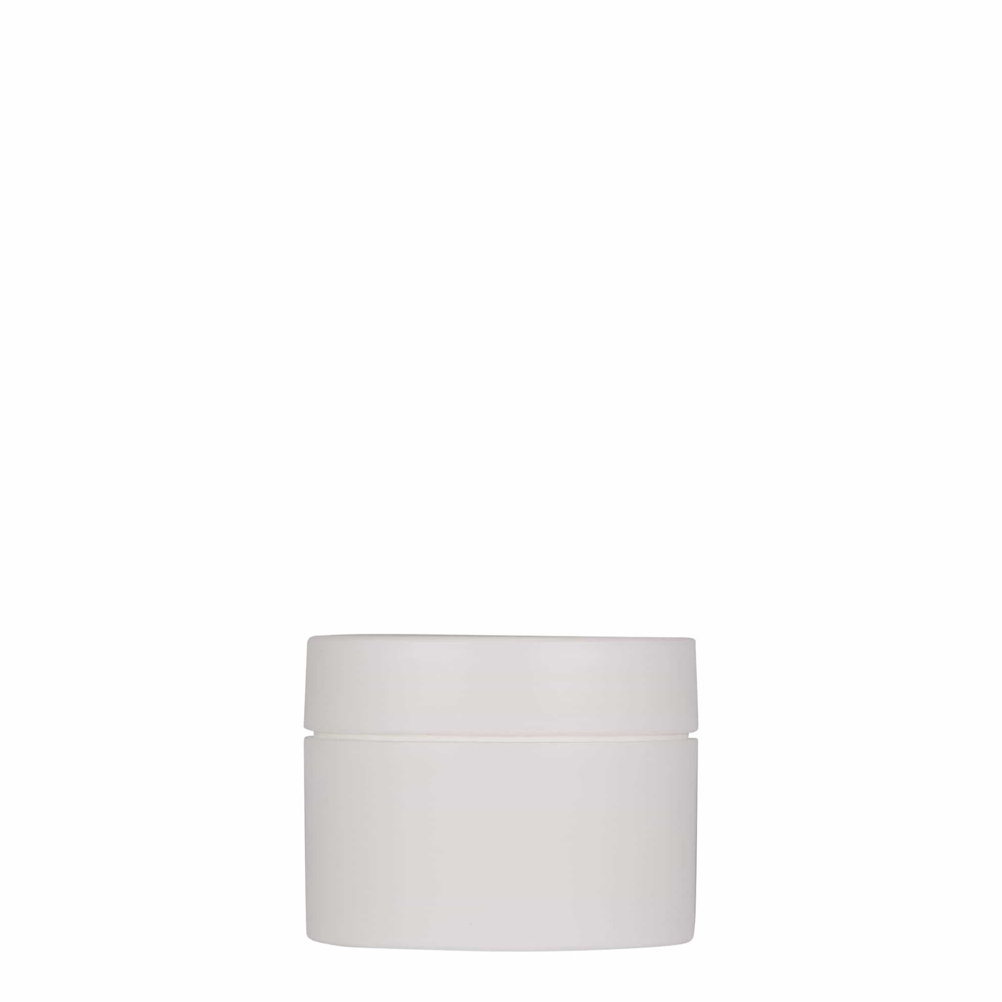 50 ml barattolo in plastica 'Antonella', PP, bianco, apertura: chiusura a vite