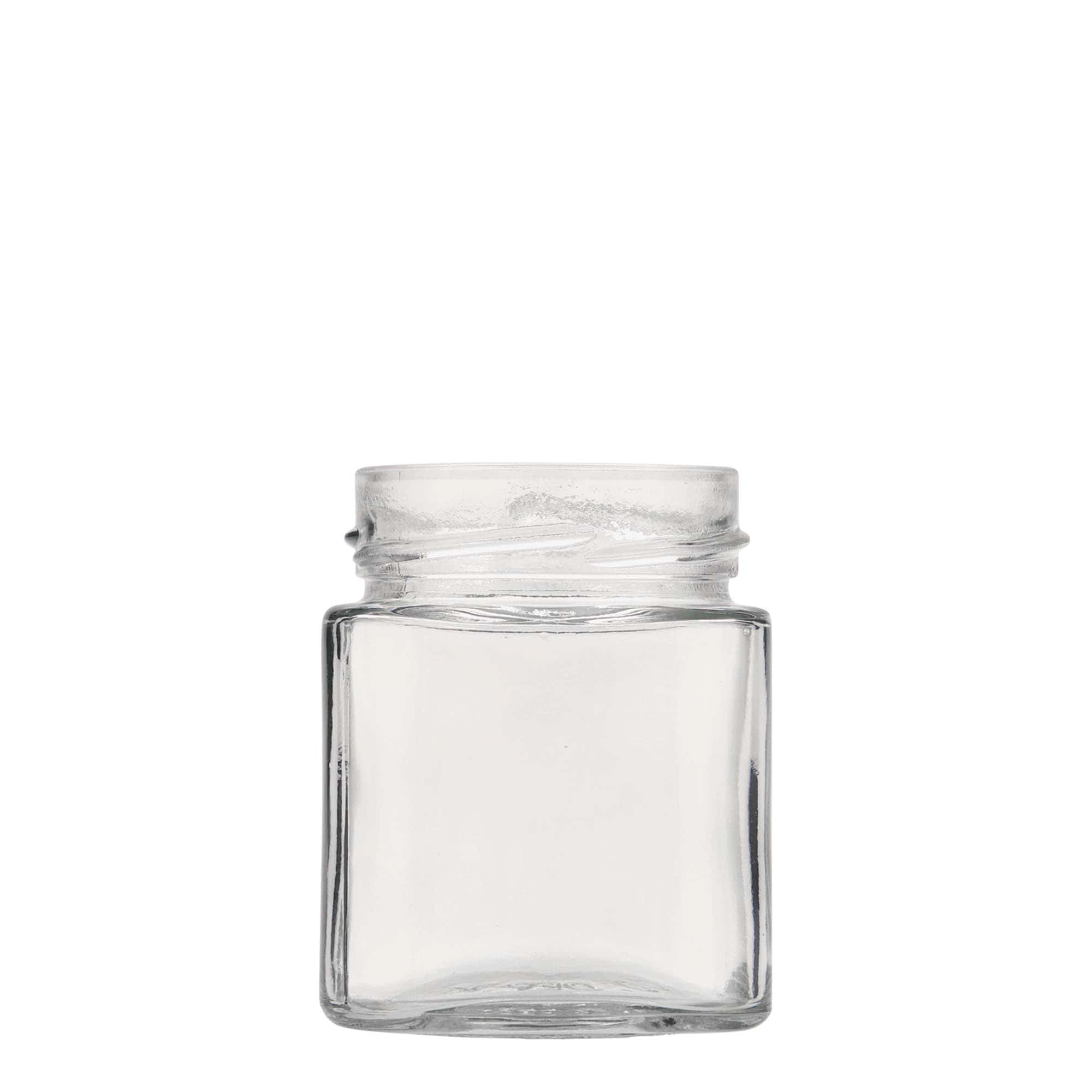 212 ml barattolo quadrato 'Ikarus', bocca: Deep-Twist-Off (DTO 63)