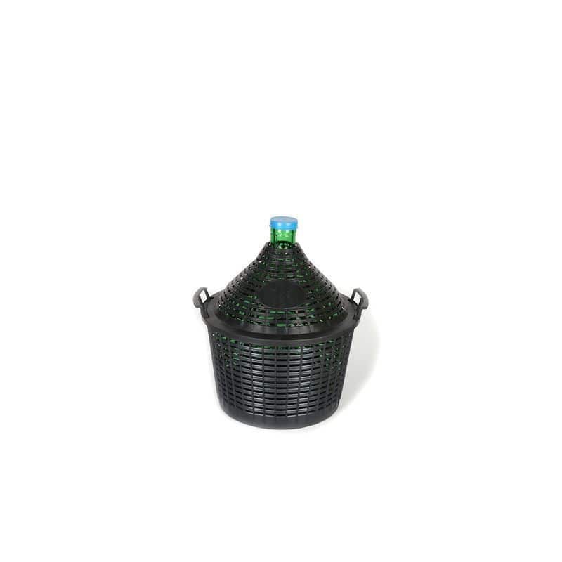 15 l Damigiana a bocca stretta, vetro, verde, imboccatura: coperchio a calotta 15 l Damigiana a bocca stretta, vetro, verde, imboccatura: coperchio a calotta