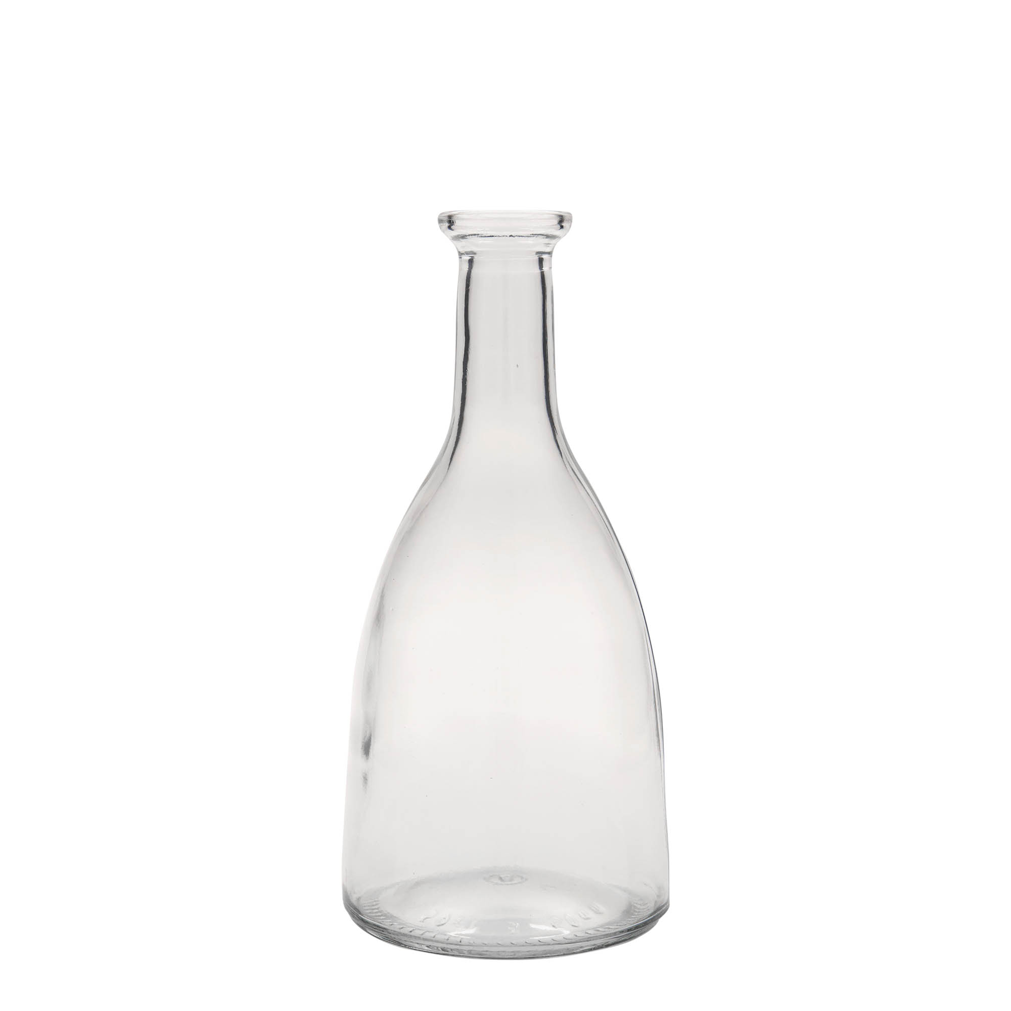 Bottiglia di vetro da 500 ml 'Viola', bocca: tappo in sughero Bottiglia di vetro da 500 ml 'Viola', bocca: tappo in sughero
