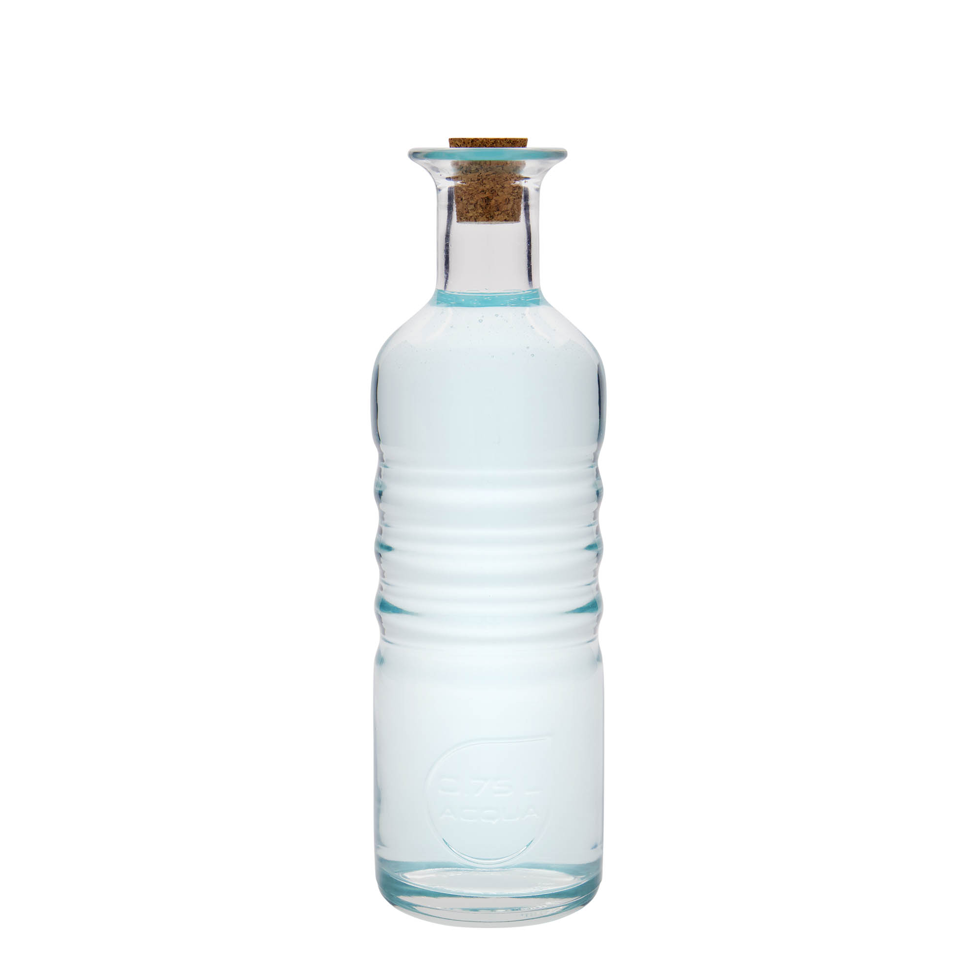 Bottiglia di vetro da 750 ml 'Optima Acqua', bocca: sughero